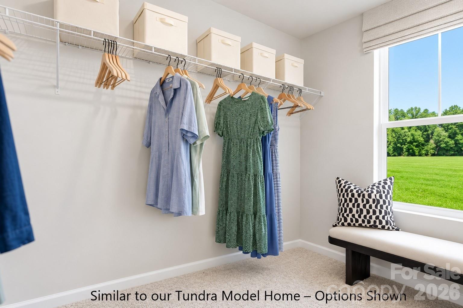Large Walk-In Owner's Closet with Window for Great Natural Light - 6063 White Aster Lane, Charlotte