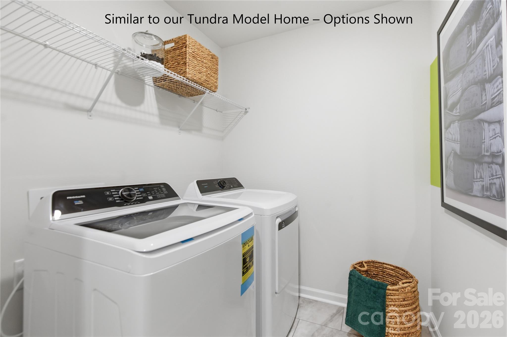 Large Laundry Room with Additional Linen Closet - 6063 White Aster Lane, Charlotte