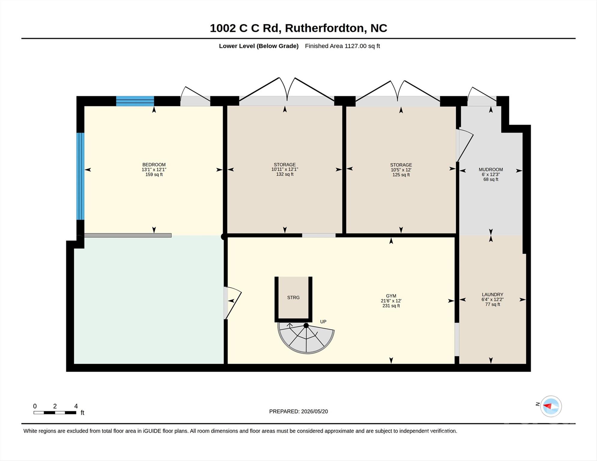 Below grade - 1002 C C Road, Rutherfordton