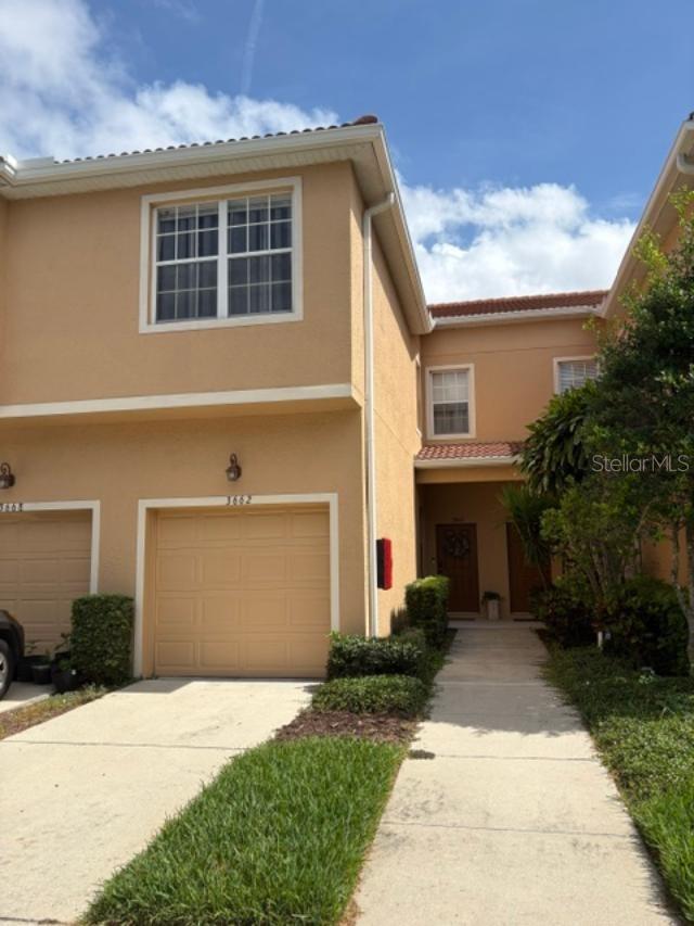 Front Elevation w/garage - 3662 PARKRIDGE CIR #28-102, SARASOTA