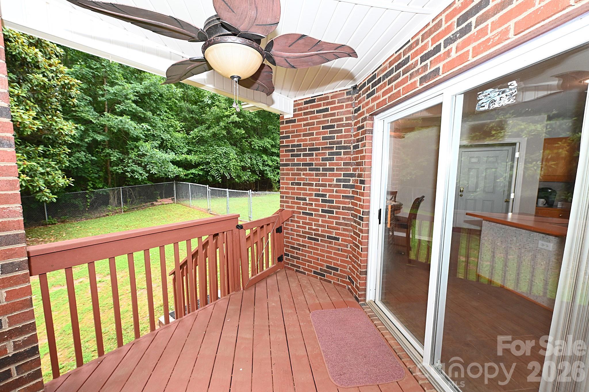 Covered rear porch - 1035 E 24th Street, Newton