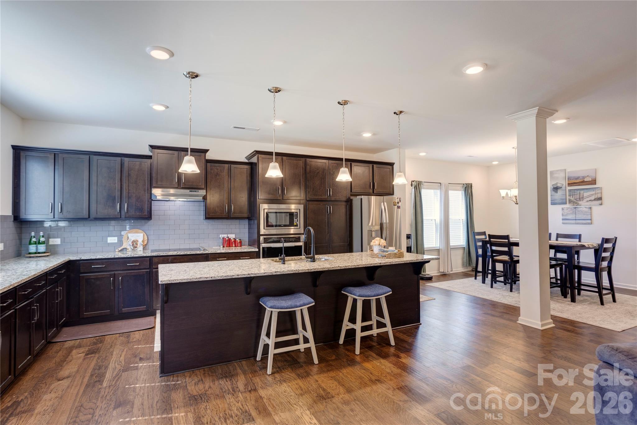 Open space for kitchen,dining and family room - 6319 Clarisse Drive SW, Concord