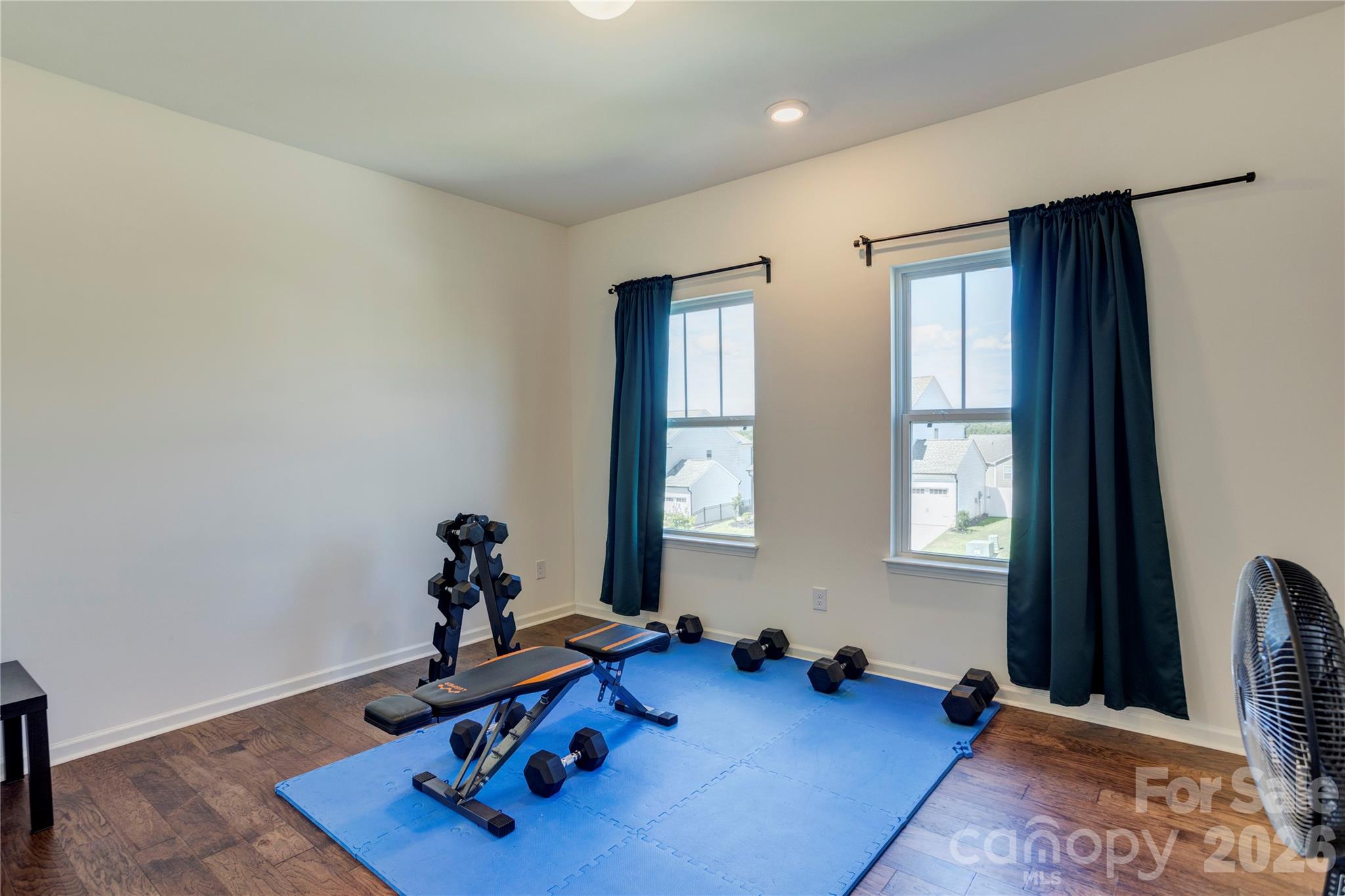 Bedroom currently used as a work out space - 6319 Clarisse Drive SW, Concord