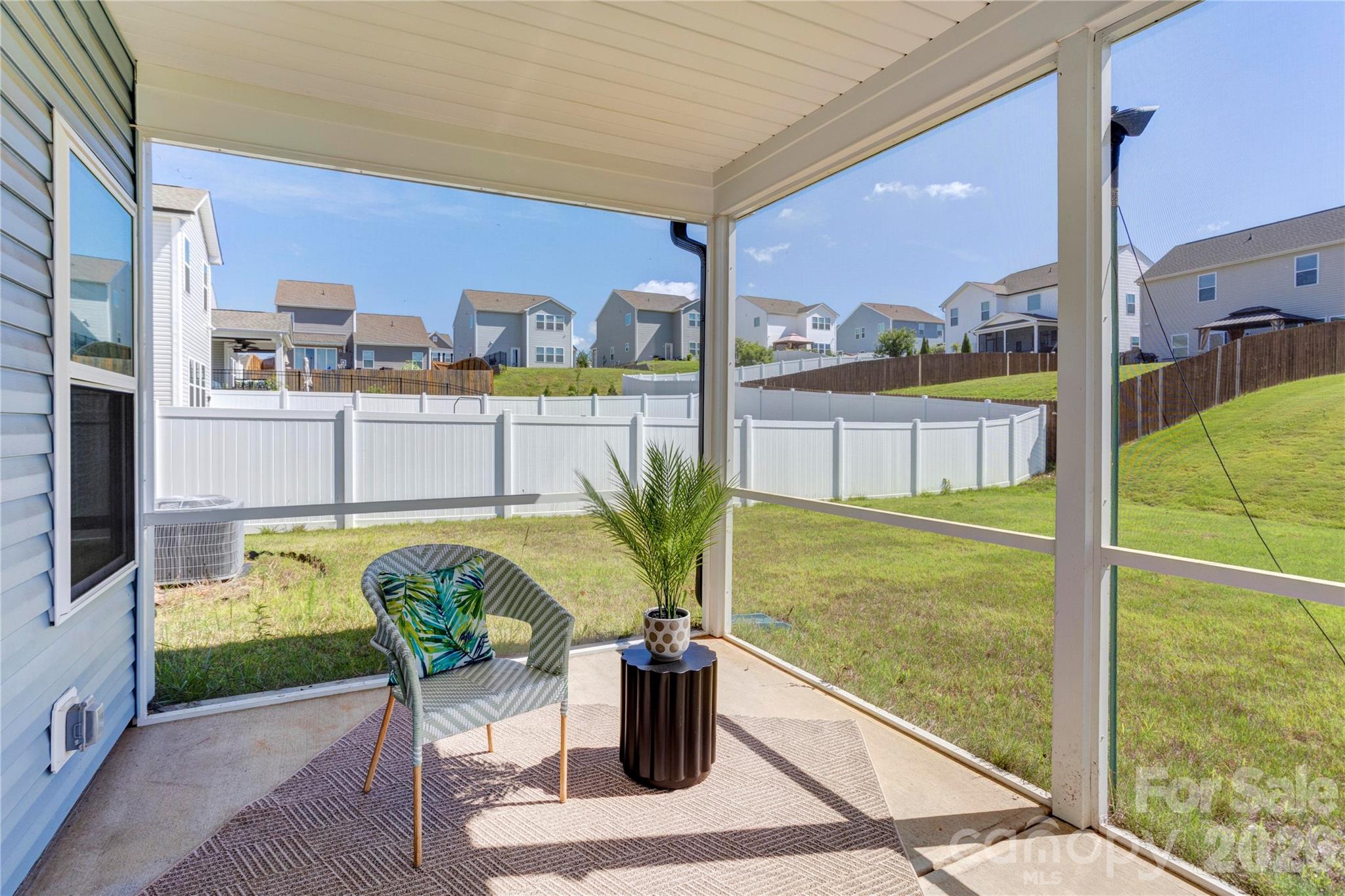Screened back patio - 6319 Clarisse Drive SW, Concord