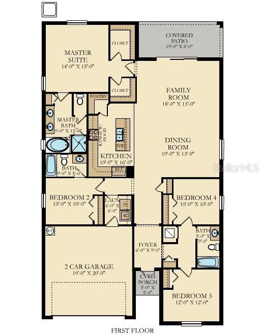 Floor Plan - 2220 BARRINGTON LOOP, DAVENPORT