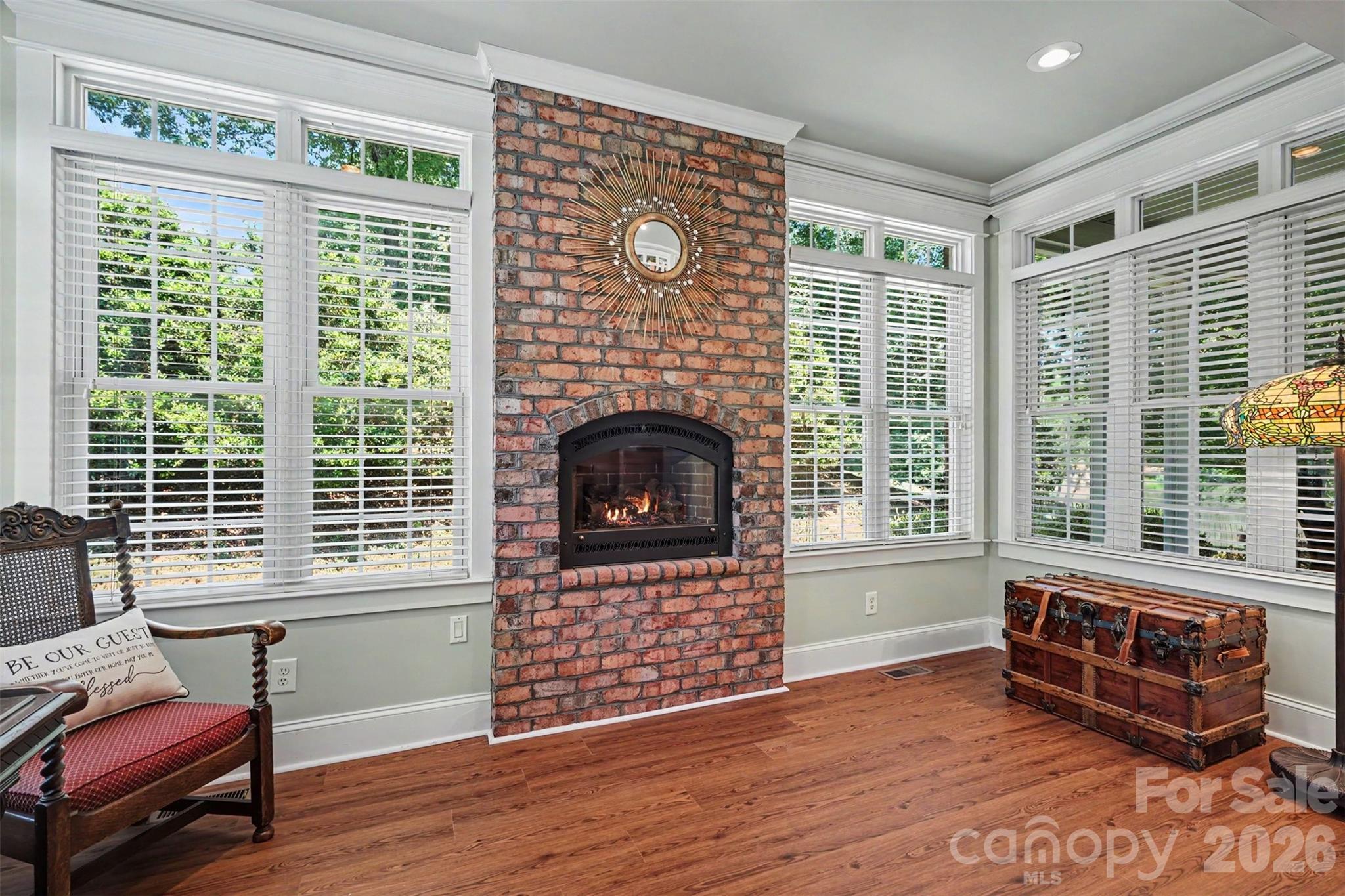 Gas fireplace creates a warm, inviting area - 162 Twin Lakes Drive, Statesville