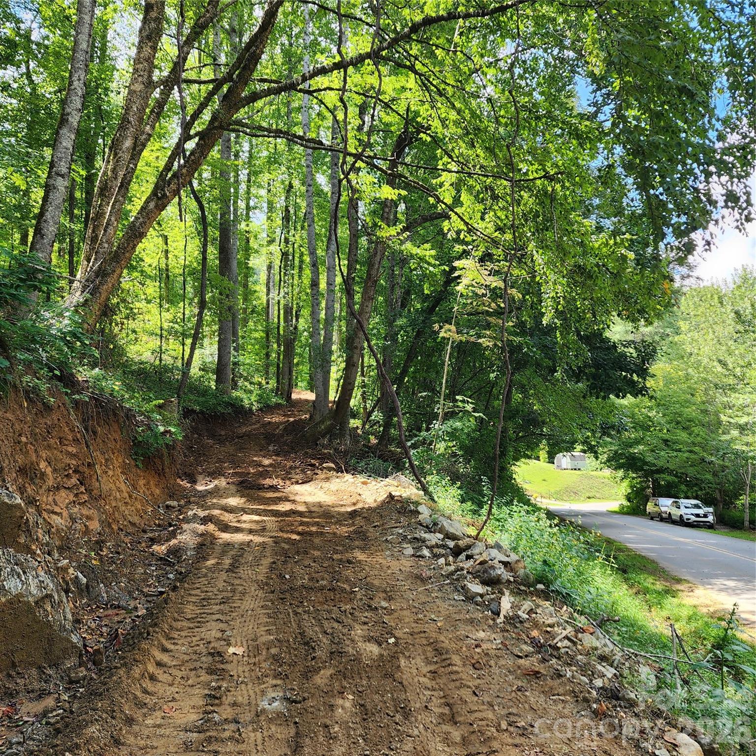 Roughed in driveway - 618 Dark Ridge Road, Sylva