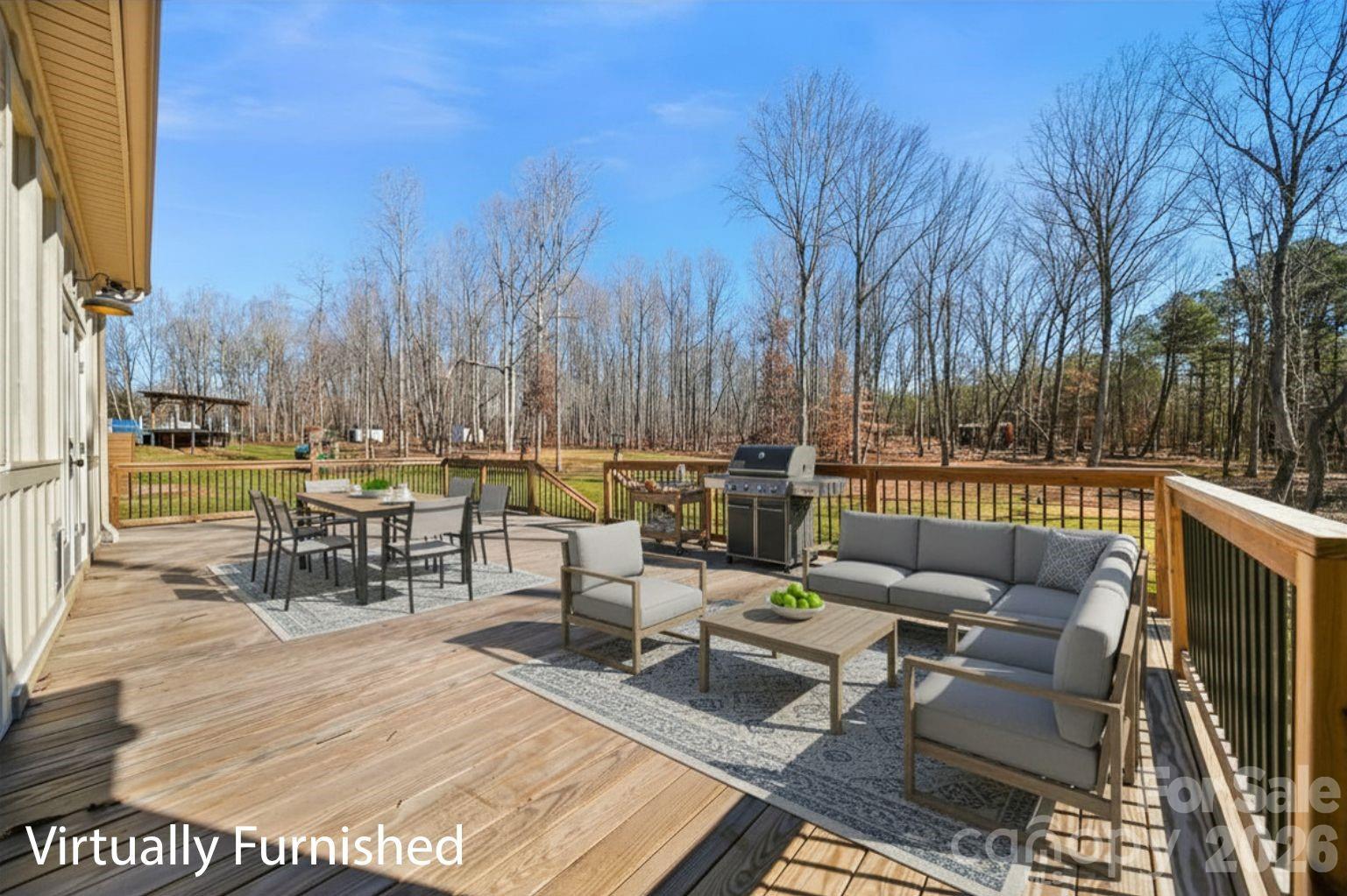 Deck - Virtually Staged - 2586 Lee Lawing Road, Lincolnton