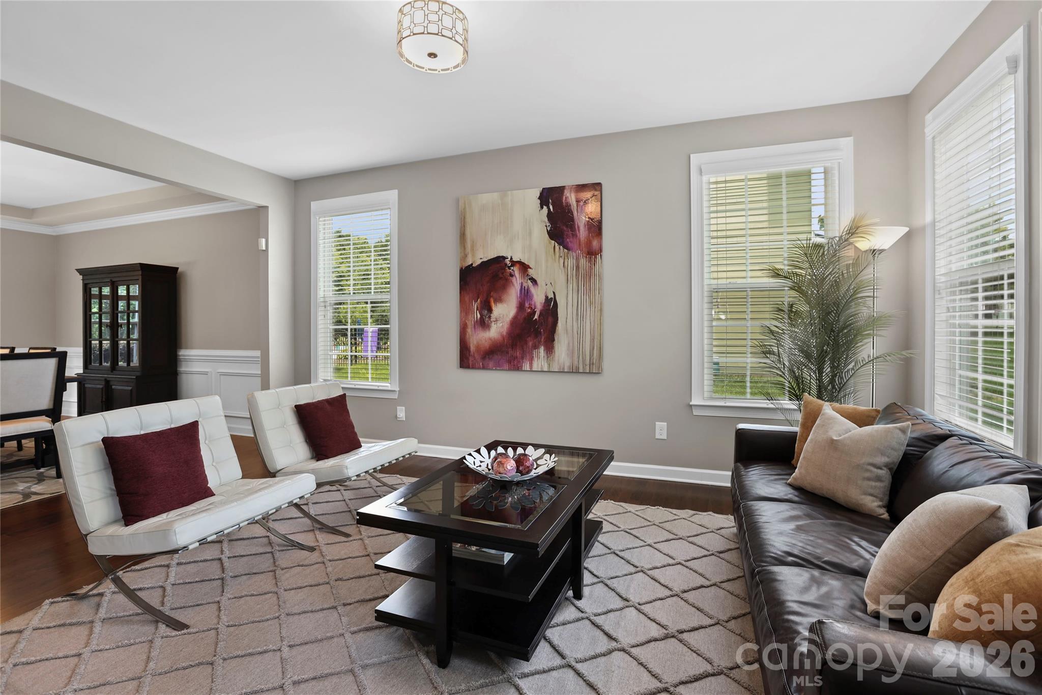 Living Room - 2412 Hamlet Court, Matthews