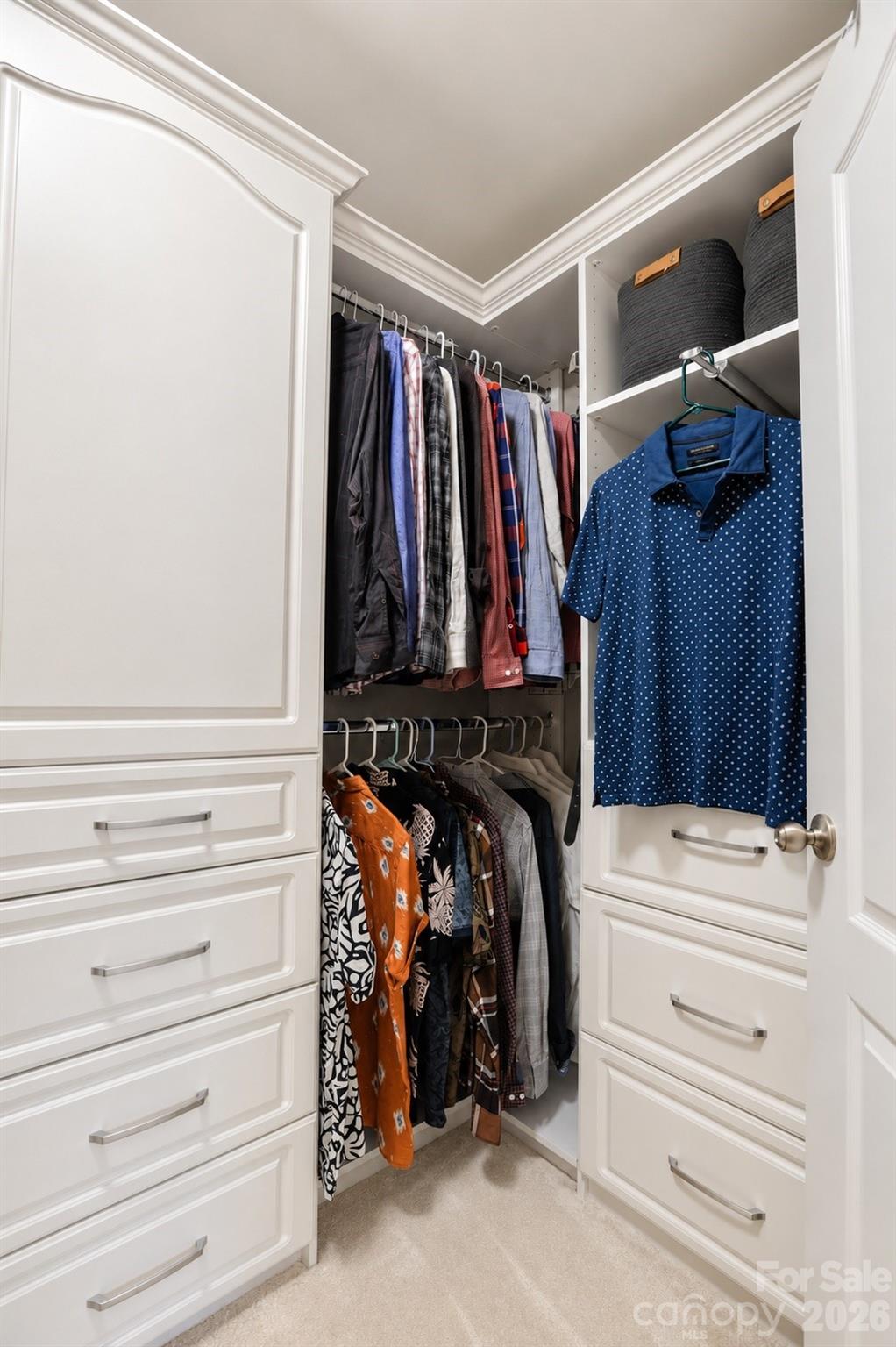 Primary closet - 2412 Hamlet Court, Matthews