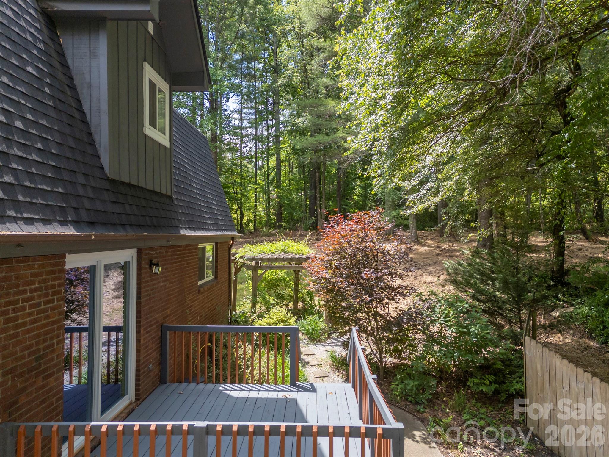 Deck off of the kitchen - 3276 Howard Gap Road, Hendersonville