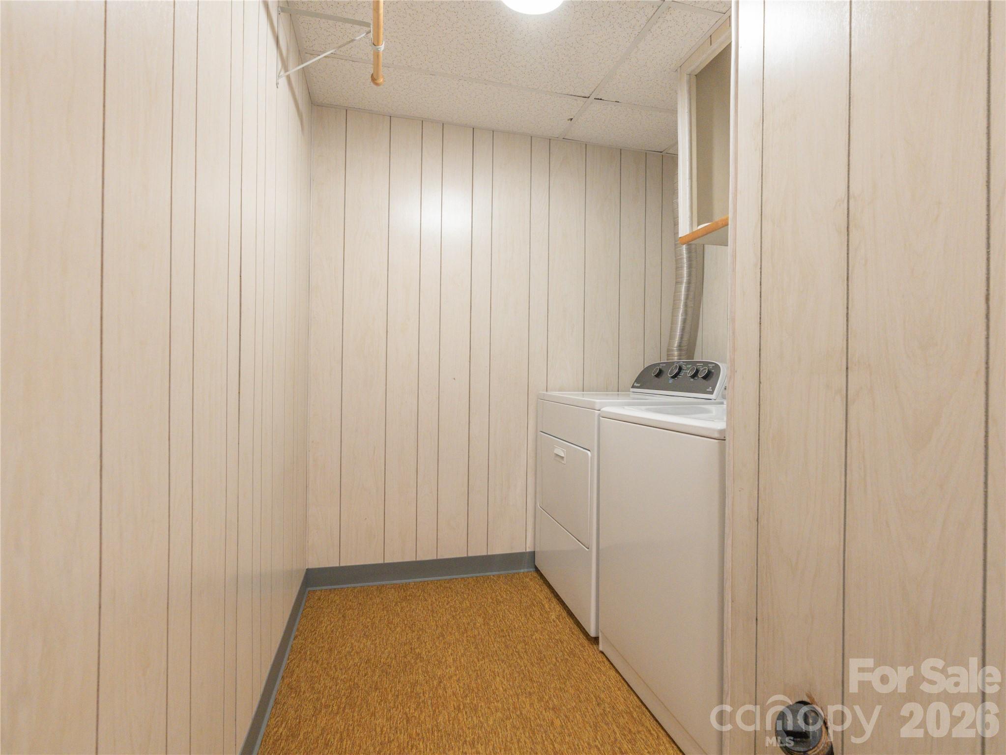 2nd laundry in basement with laundry shoot from 2 bathrooms on main level. - 45 Mountain View Avenue, Black Mountain