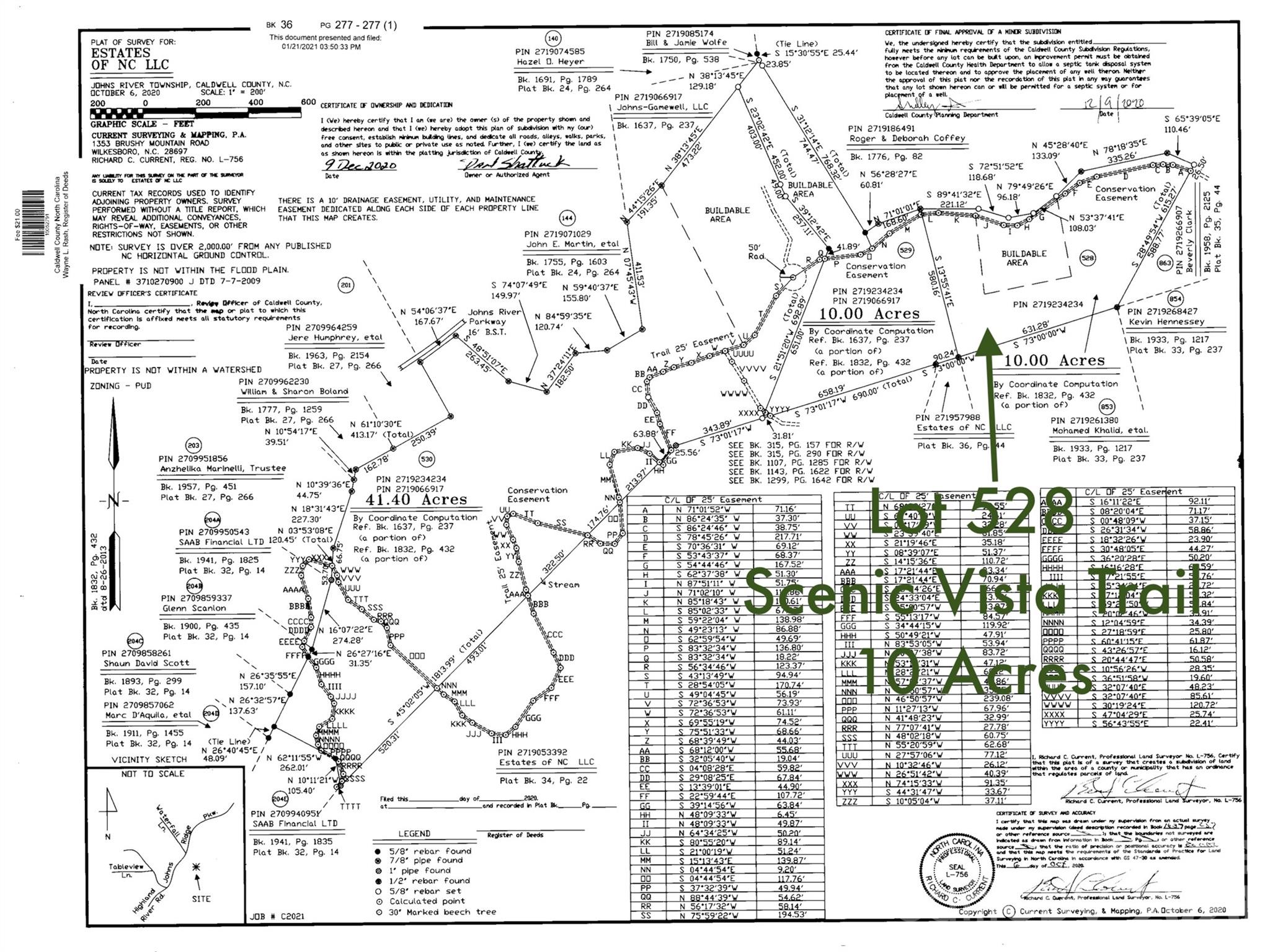 Lot at 10 acres, Lot 528, Scenic Vista Trail, Lenoir, photo 8 of 37