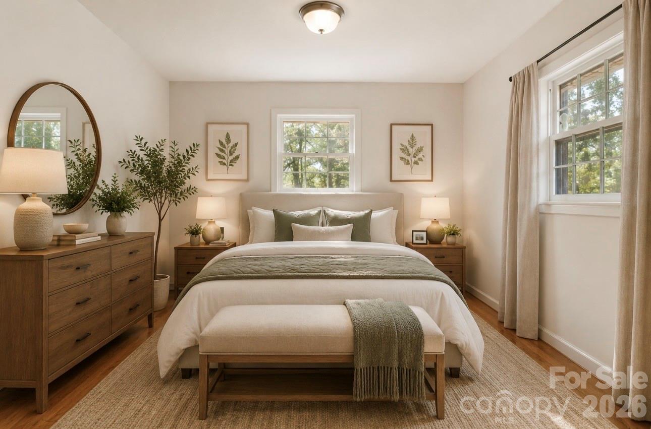 AI Virtual Potential- paint and staging- Secondary Bedroom - 2951 7th Street Drive NE, Hickory