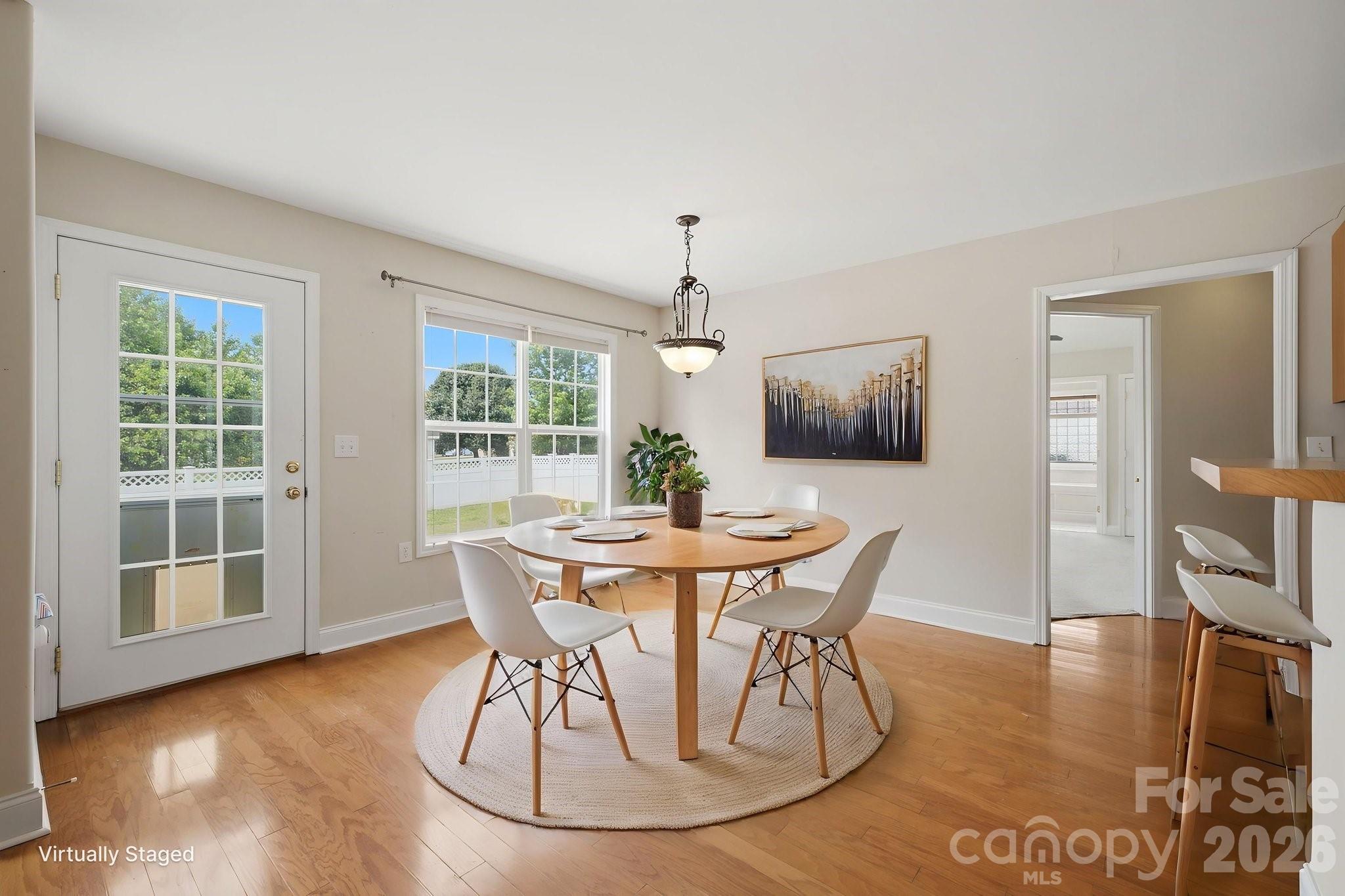 Breakfast Area Virtually Staged - 210 Jane Sowers Road, Statesville