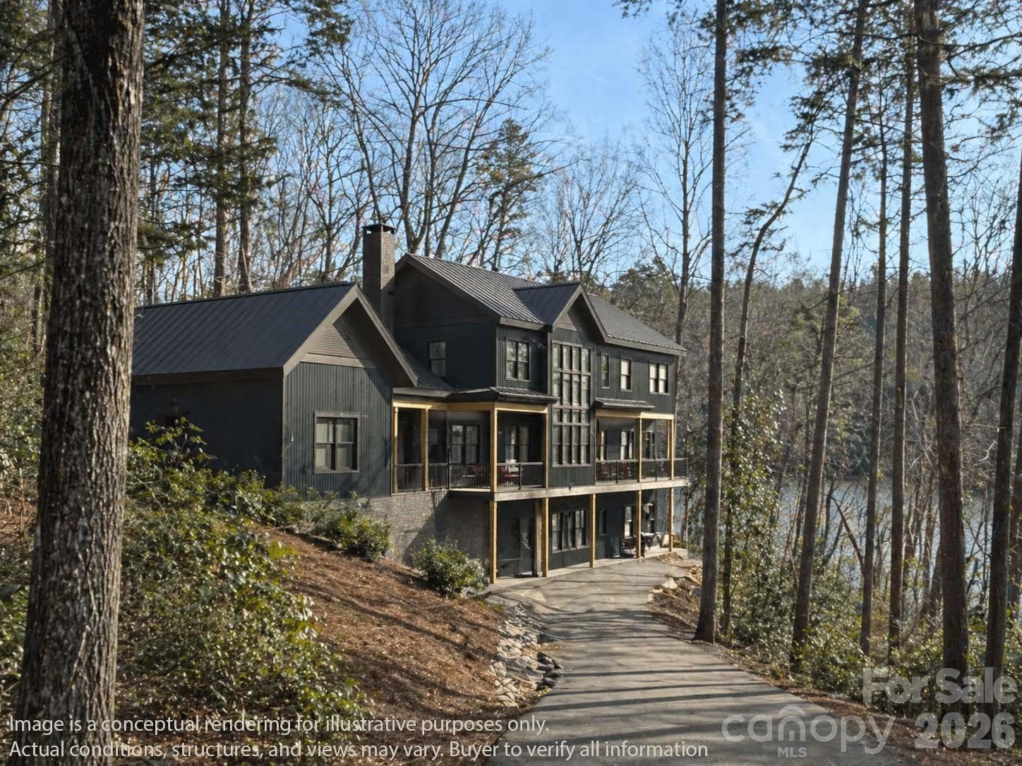 house rendering - TBD Trailside Court, Brevard