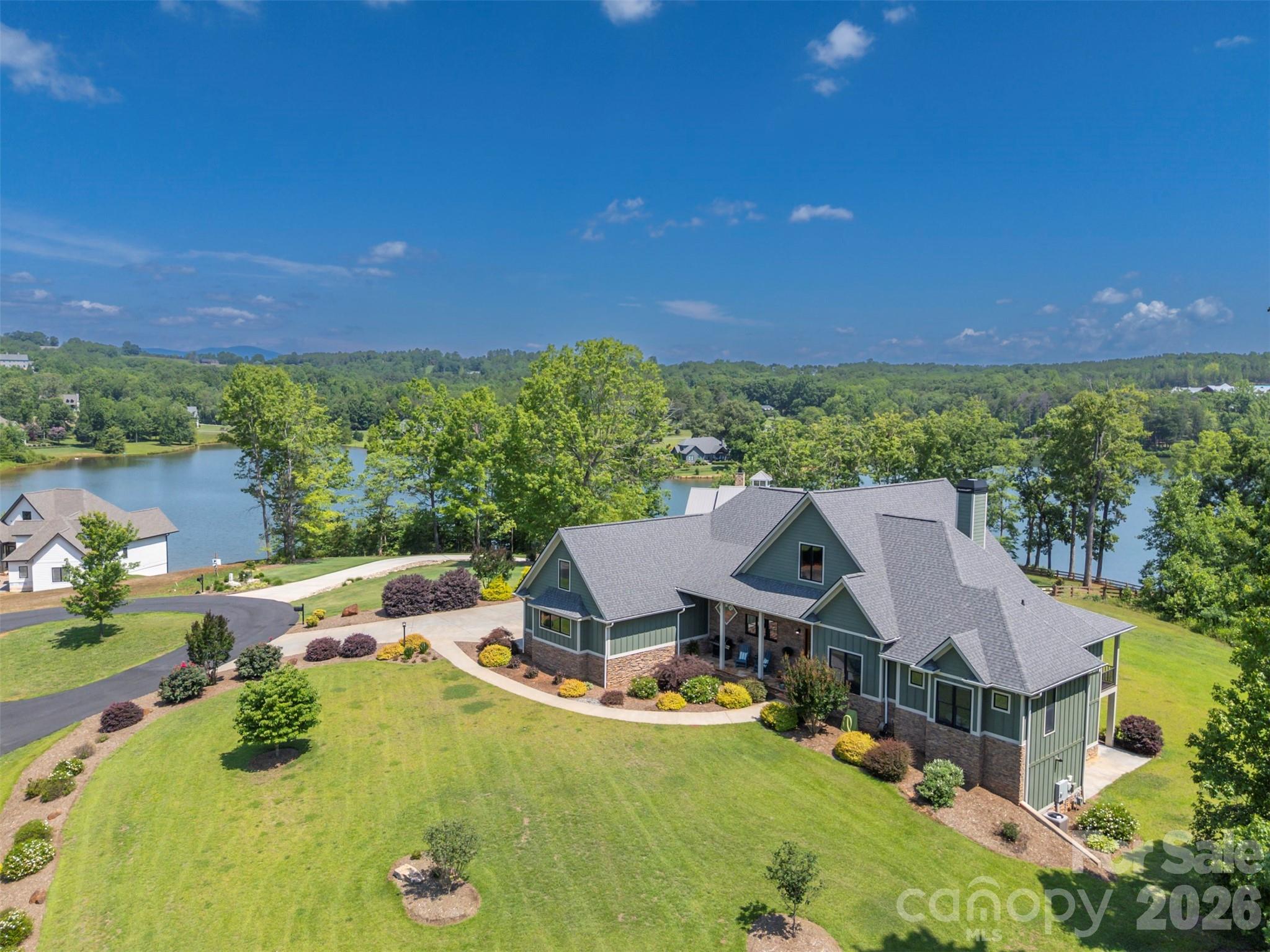 Sitting on one of the highest elevations in Derbyshire, overlooking common areas and the lake - 398 Mapleton Lane, Columbus