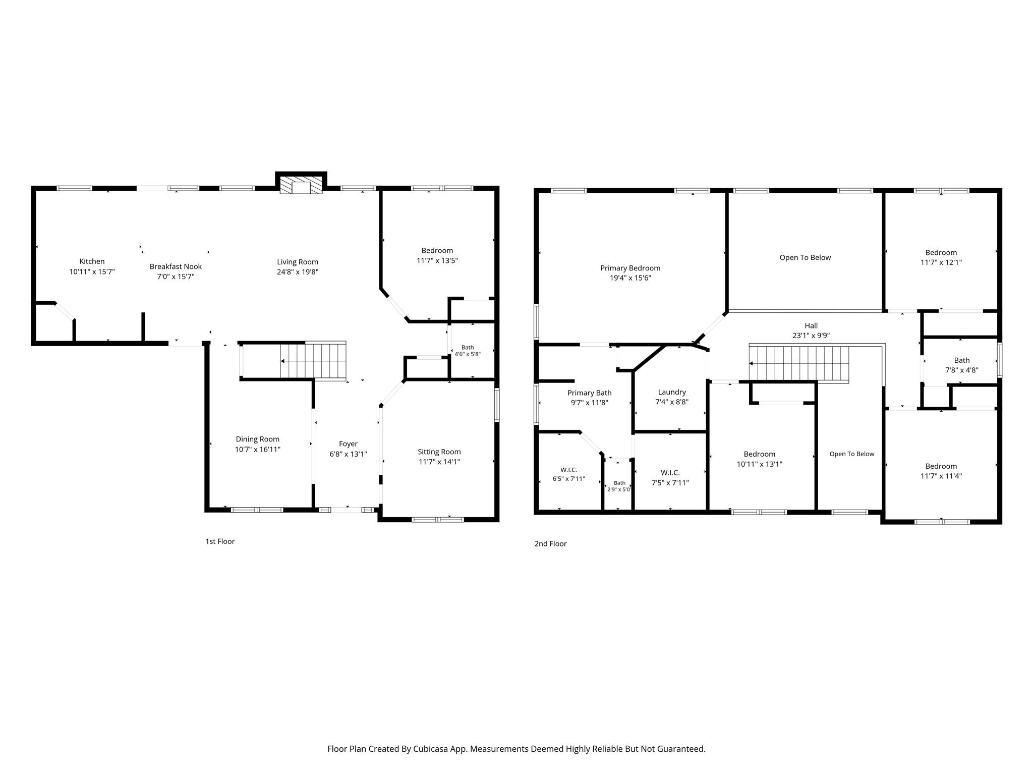Room by room dimensions for both levels. - 266 Wildbriar Road, Fletcher