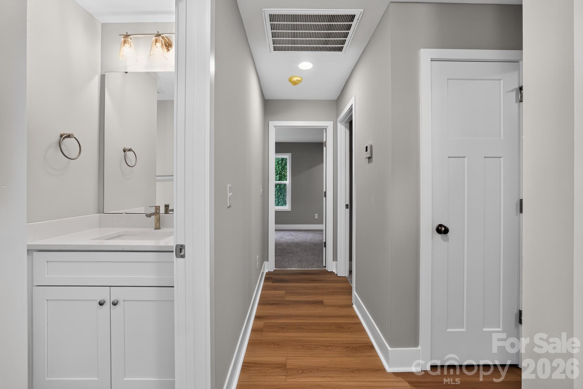 hallway to bedrooms - 157 Third Street E, Gaffney