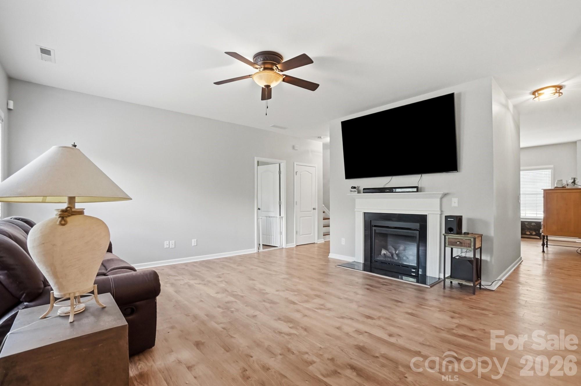 Family Room with Gas Fireplace - 1231 Tranquil Falls Lane, Matthews