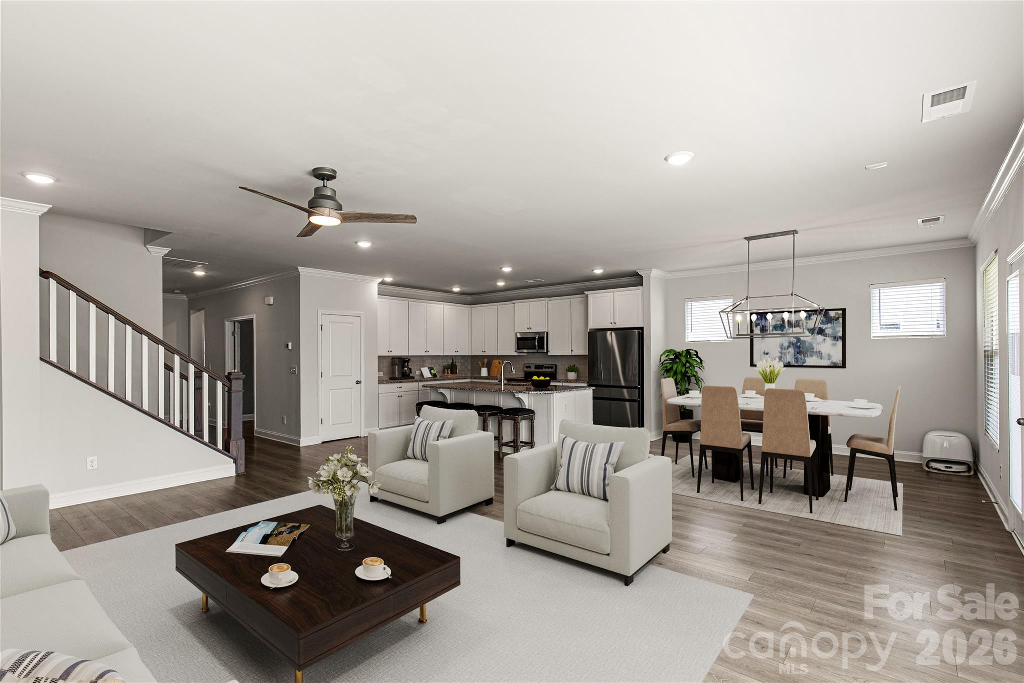Large open living space - and perfect for entertaining or holidays! - 1025 Ansley Park Drive, Indian Land