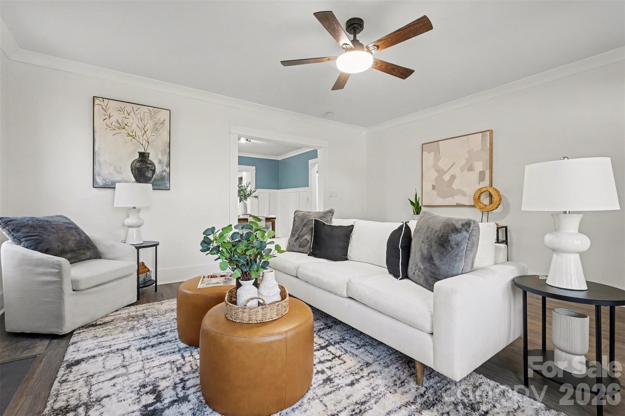 New New New..cozy living room, staged to show you the space. - 622 Neelys Creek Road, Rock Hill