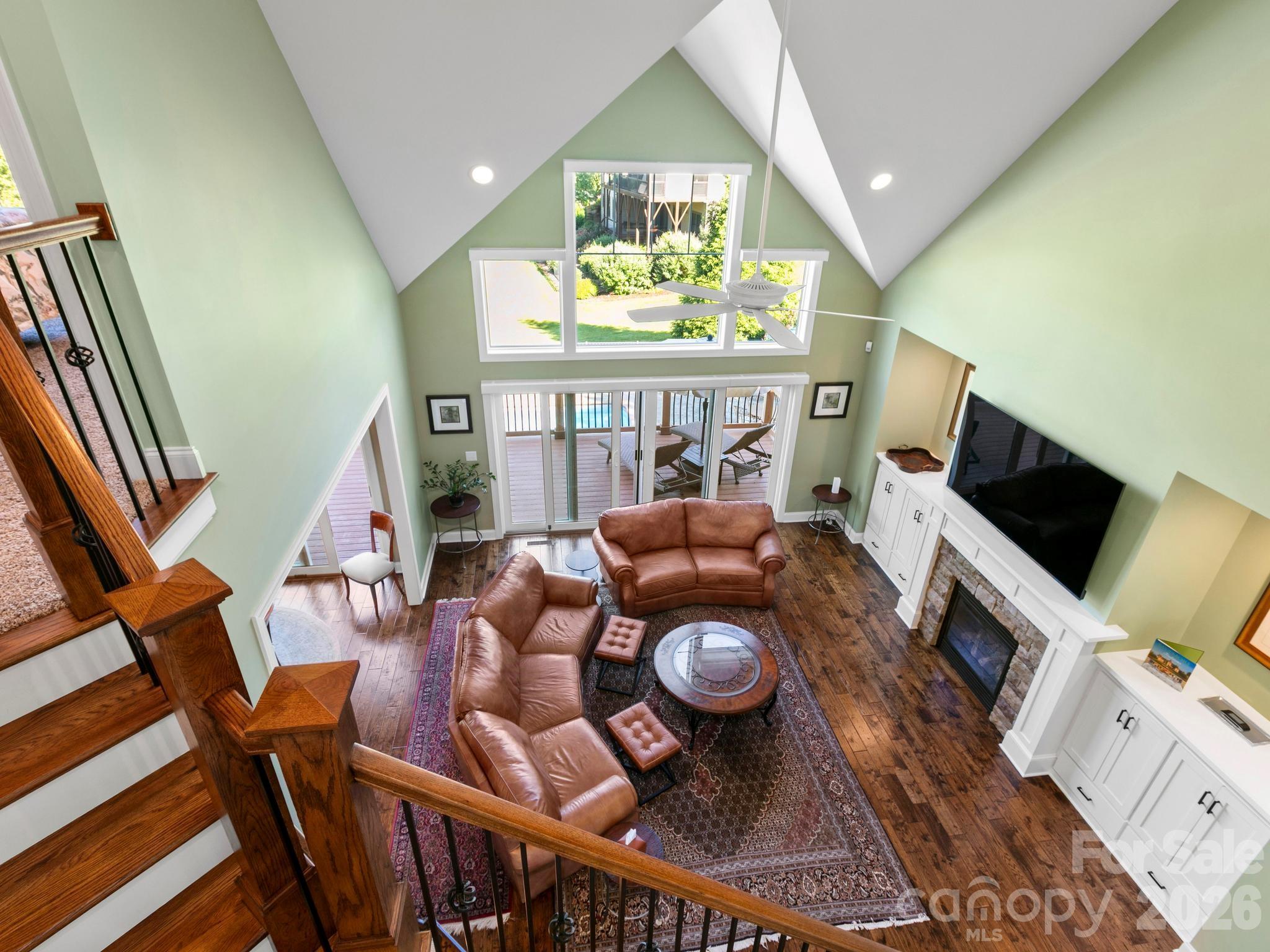 View of Living room 2nd Level - 32 Lake Vista Drive, Fletcher