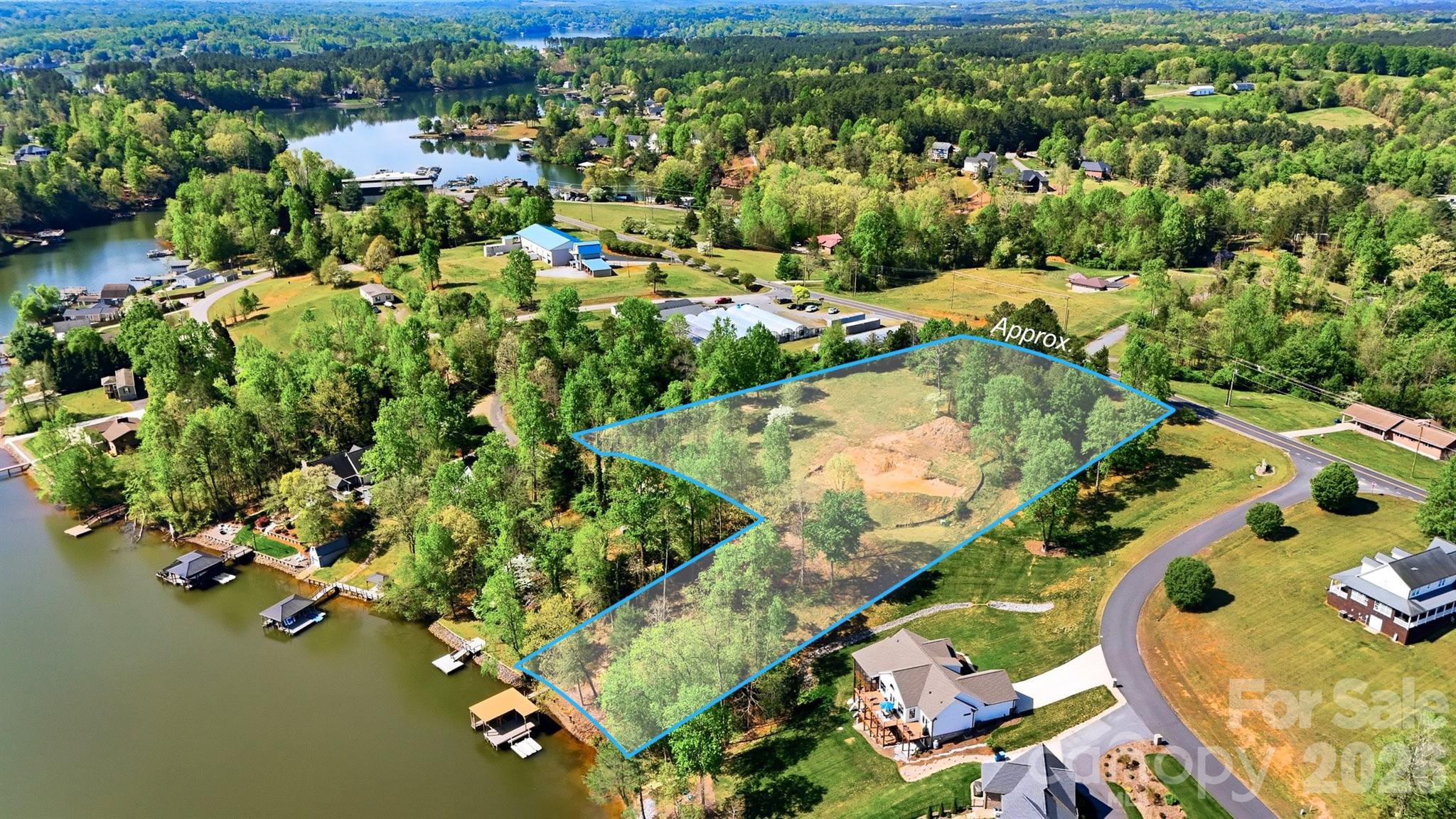Plenty of room to build your dream home. The building site is positioned for a view of the lake. - 5411 Icard Ridge Road, Hickory