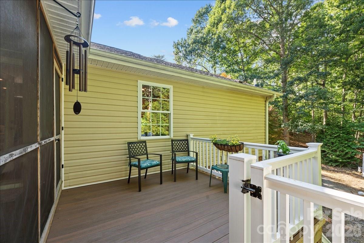 The grilling deck has vinyl railings and composite decking for easy maintenance. - 104 Balsam Circle, Troy
