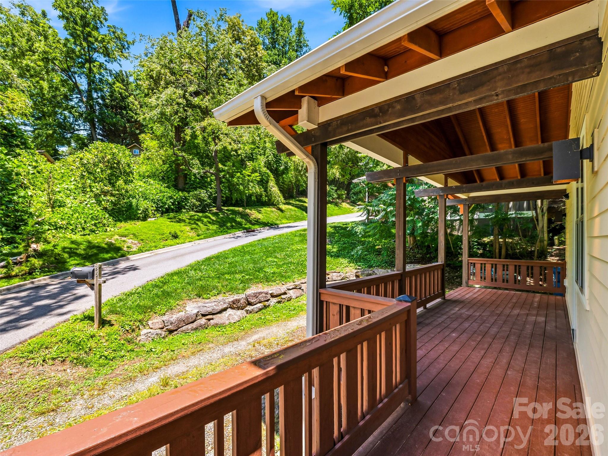 Such a peaceful setting within the trees! - 25 Shady Park Lane, Asheville