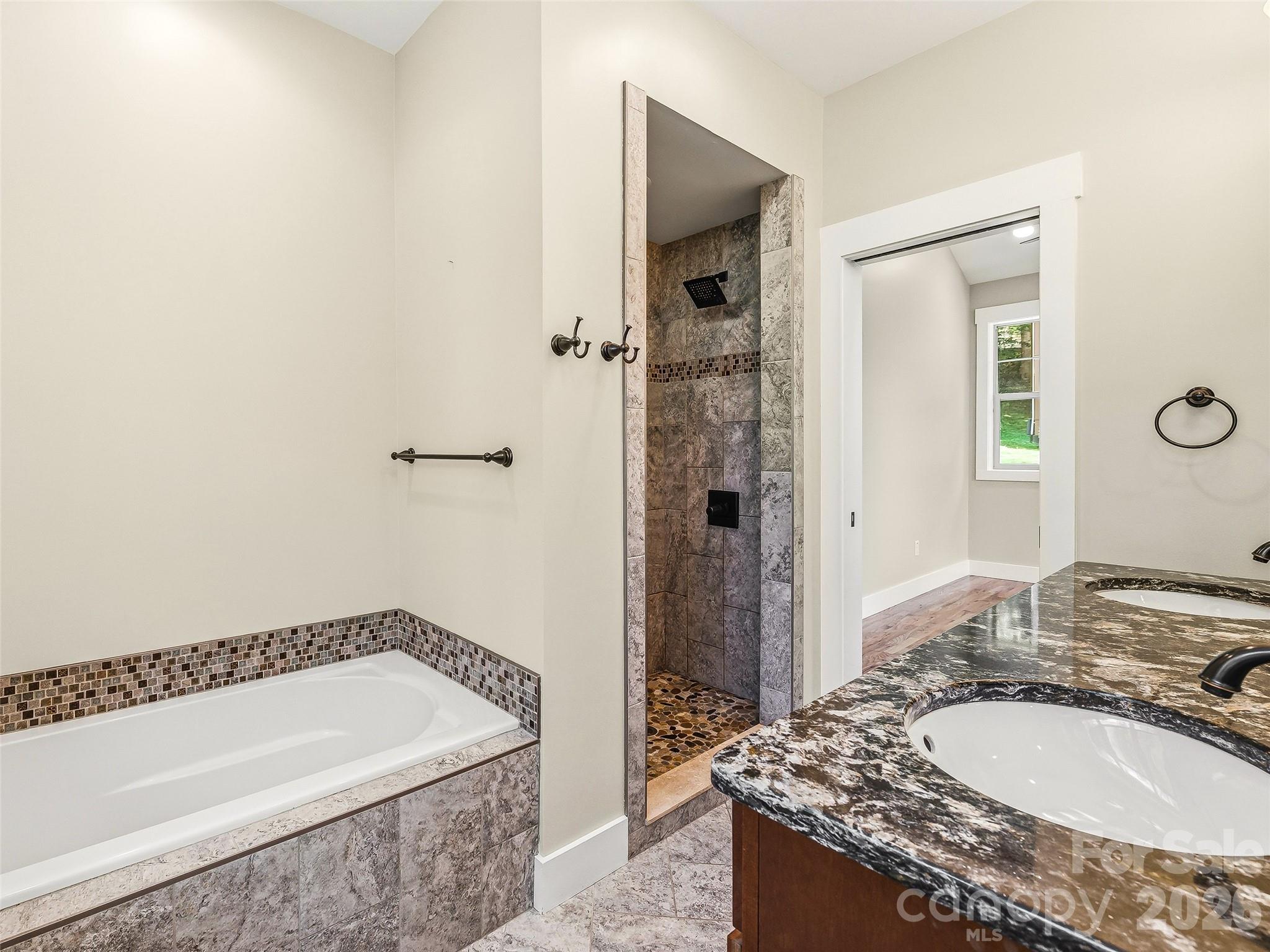 Large Garden tub and shower. - 25 Shady Park Lane, Asheville