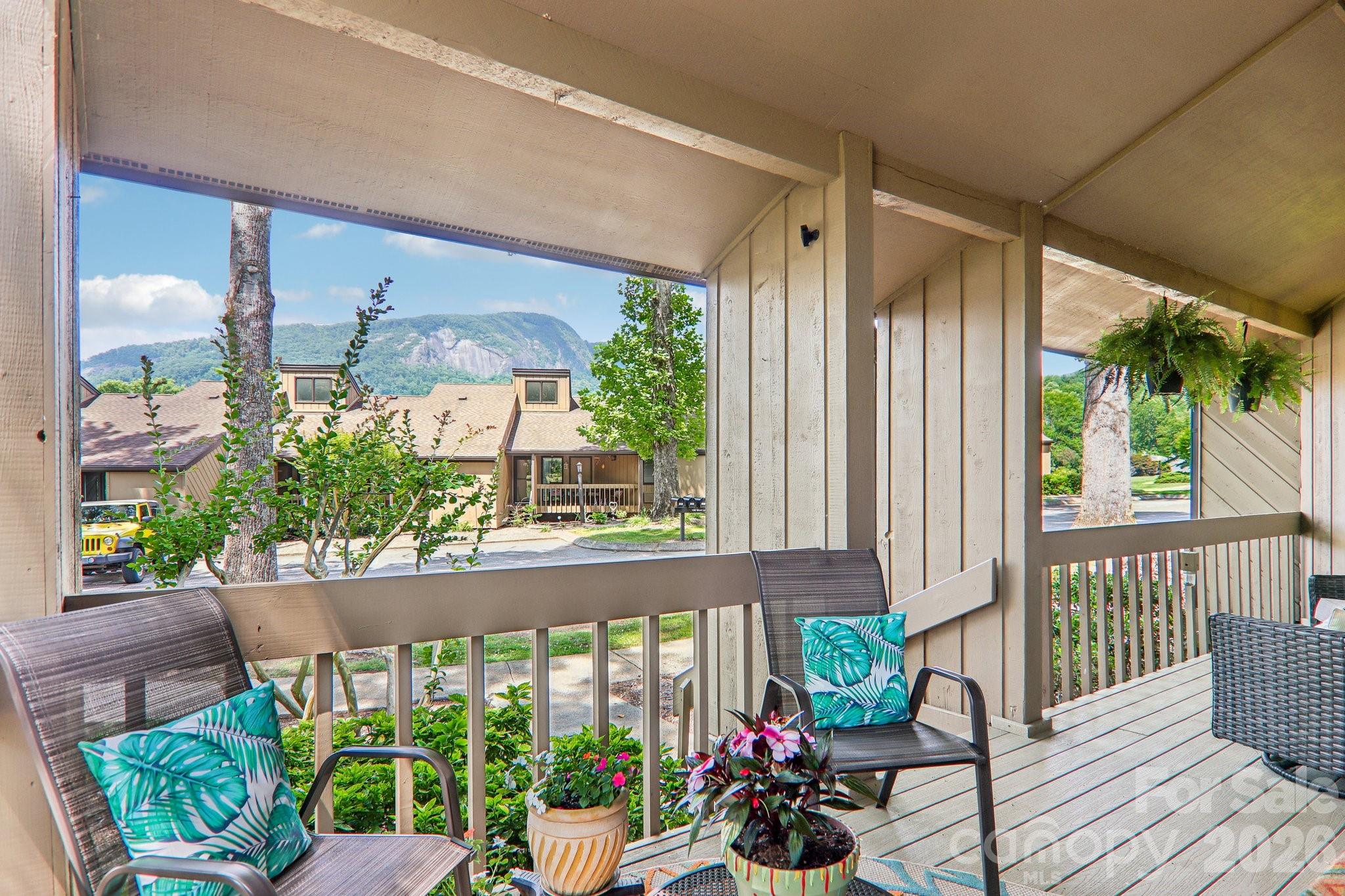 stunning views of Bald Moutian from the front porch - 147 W Lake Drive S, Lake Lure