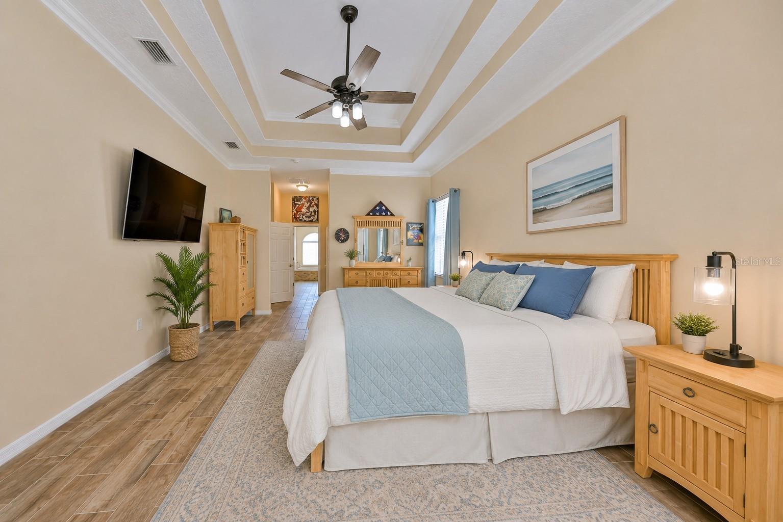 vitually staged Main home owner's suite - 17706 BRIDLEWOOD CT, PARRISH