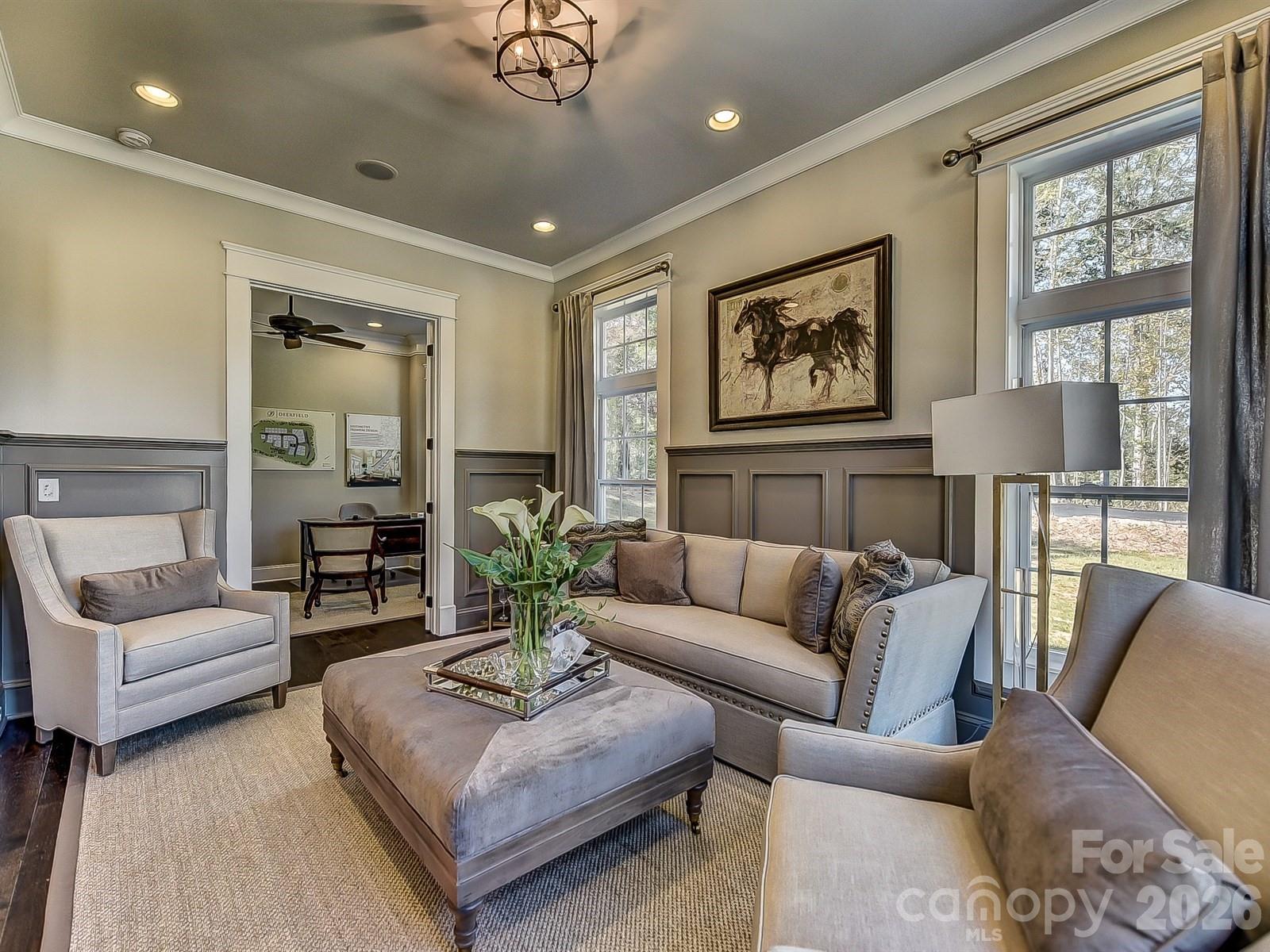 Representative Photo Formal Living room with adjoining office/Study - 752 Lynderhill Lane, Matthews