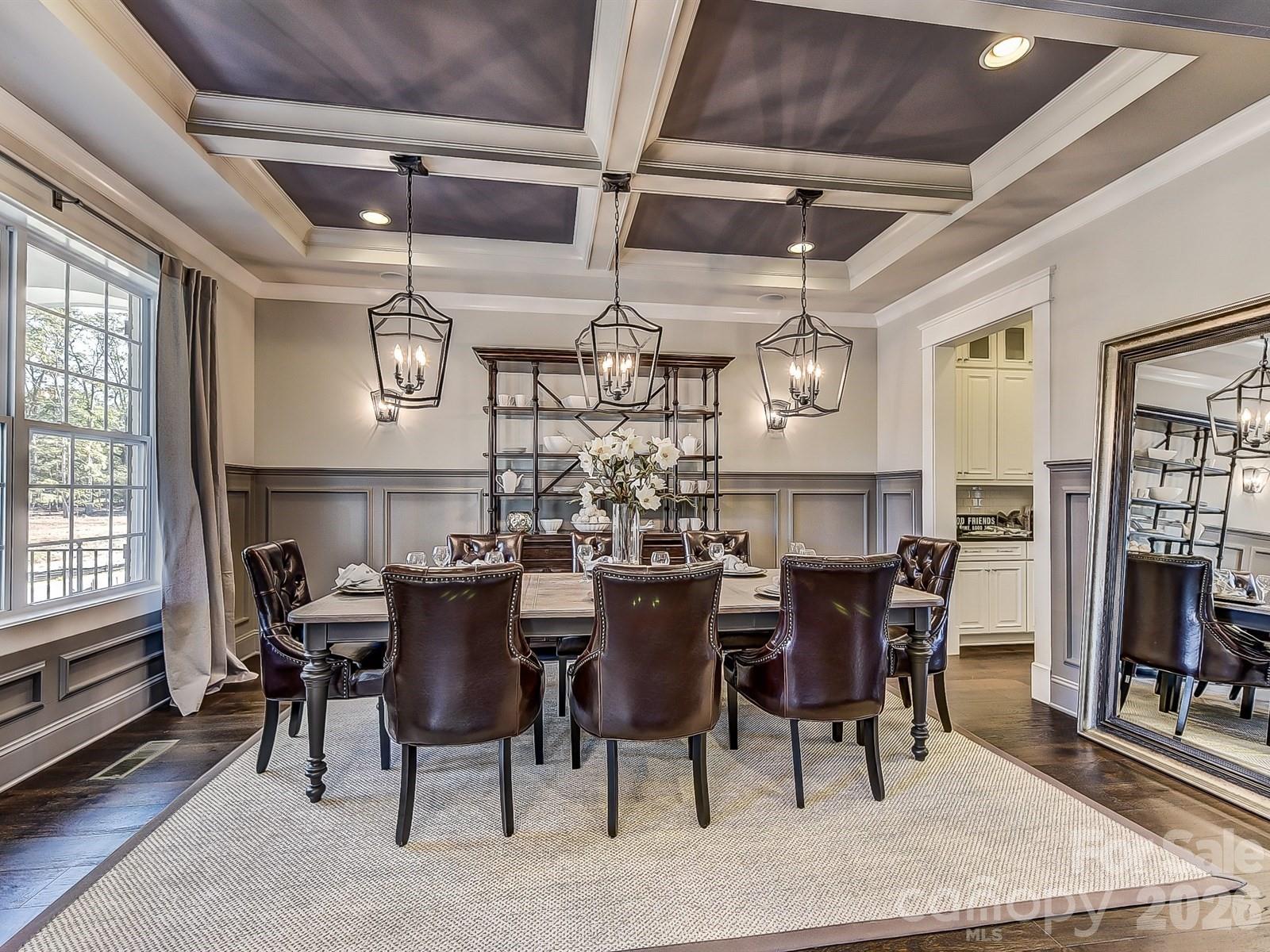 Representative photo Spacious Dining Room will feature ceiling beams - 752 Lynderhill Lane, Matthews