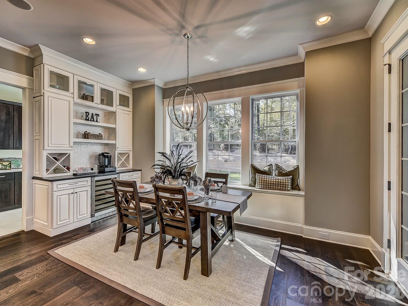 Representative PhotoMorning/Breakfast room featuring additional cabinetry for coffee/beverage station - 752 Lynderhill Lane, Matthews