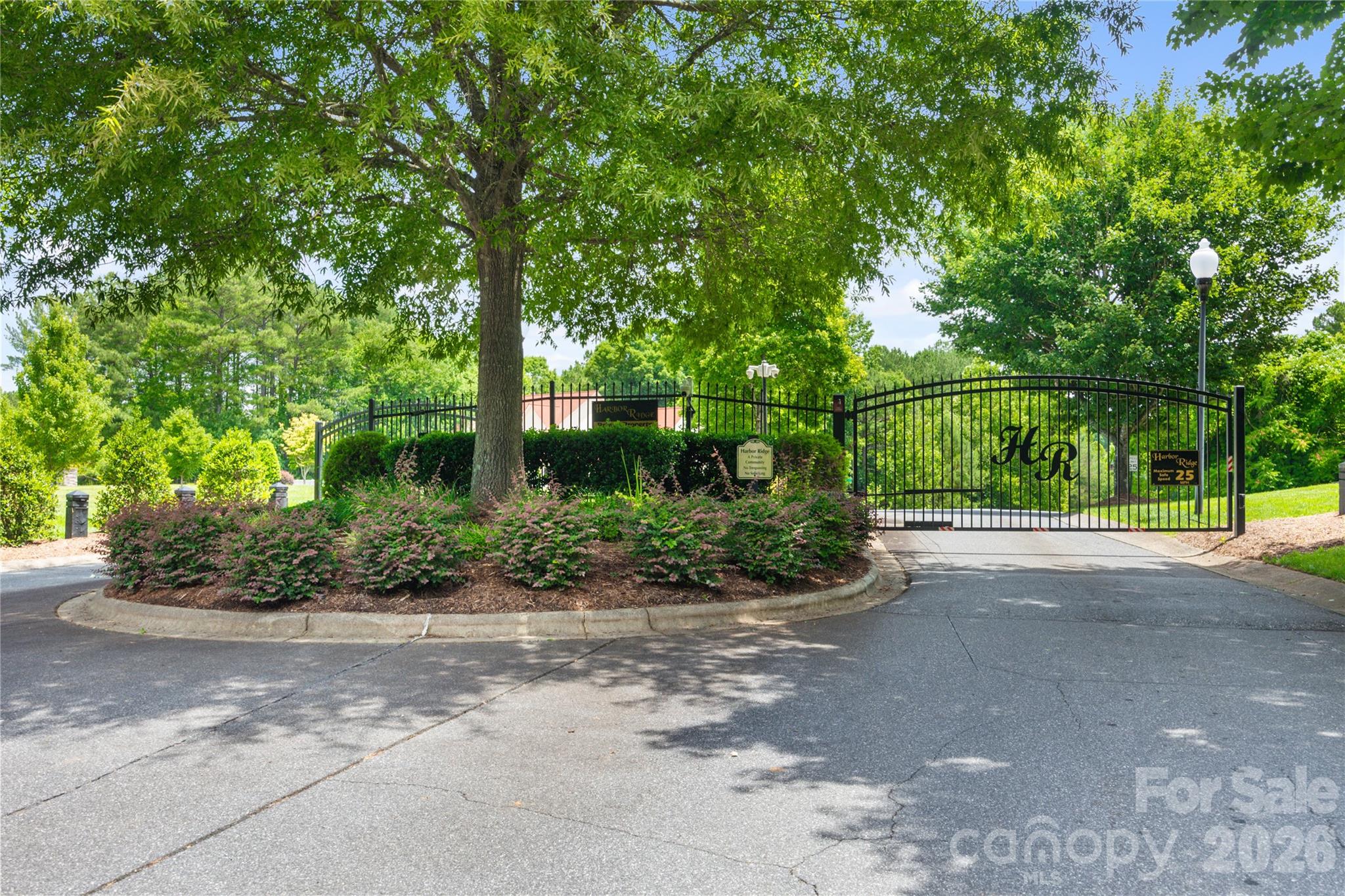 Gated entrance to Harbor Ridge - 214 Harbor Ridge Drive, Connelly Springs
