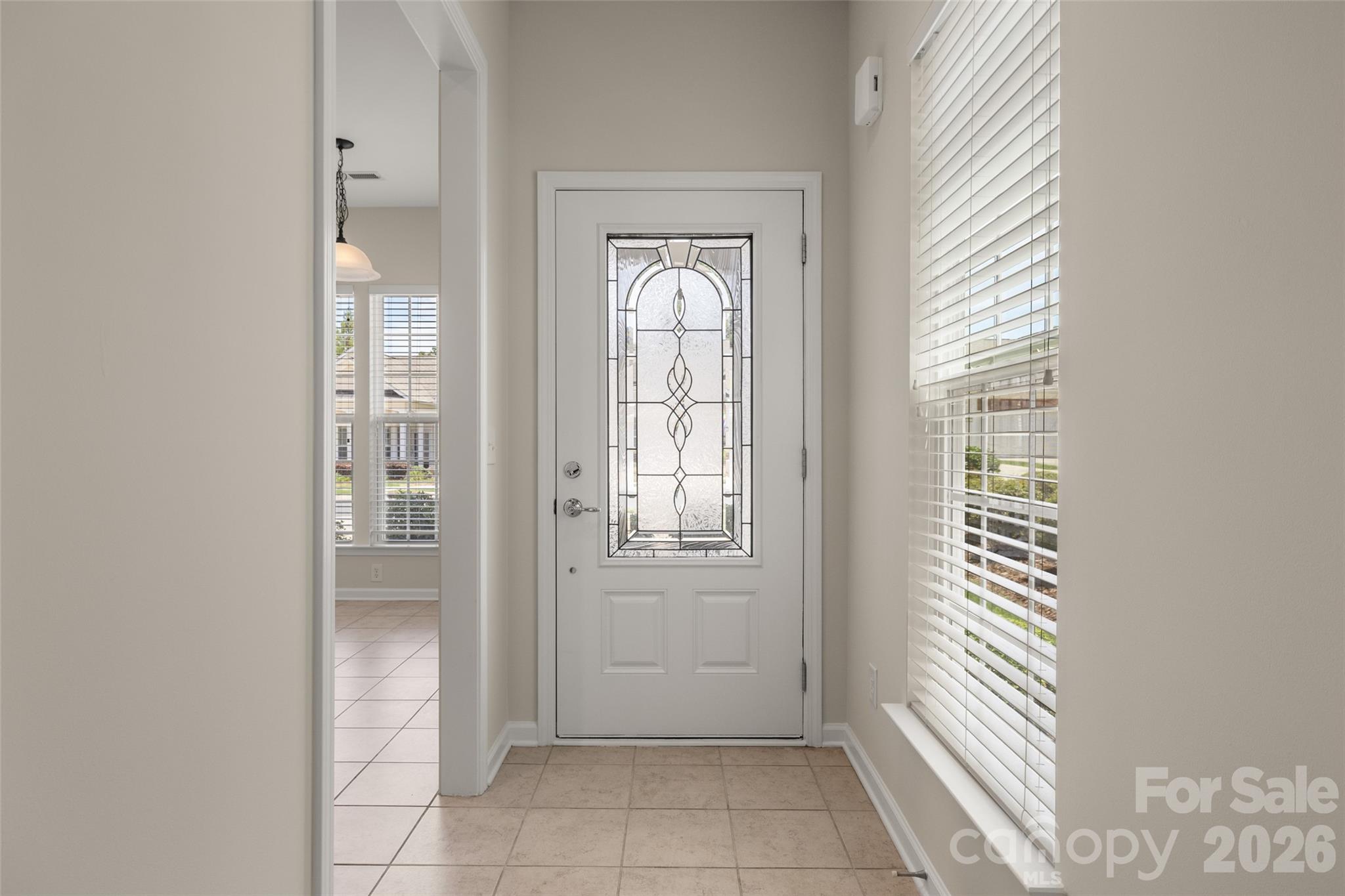 Welcoming foyer with pretty glass door - 9015 Smokey Hill Lane, Indian Land
