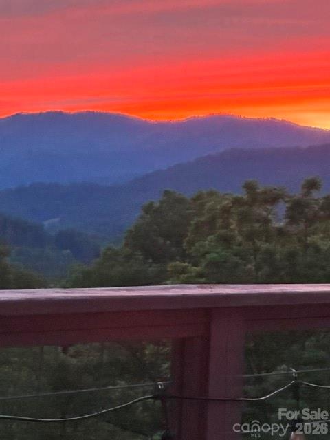 sunset over the mountains that are right off the back deck - 70 Heslar Way, Marshall