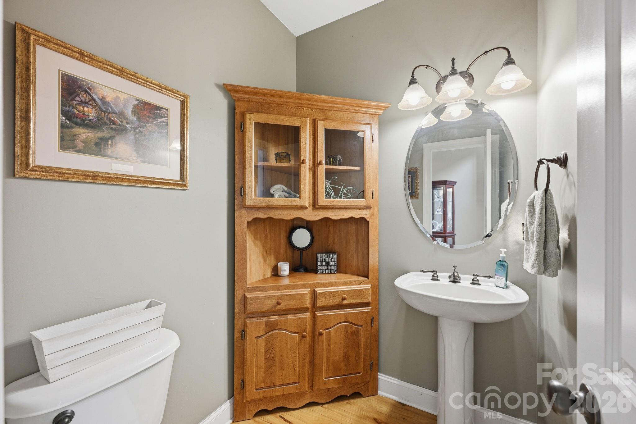 Half Bath on Main Level for Guests - 132 Monarch Lane, Mooresville