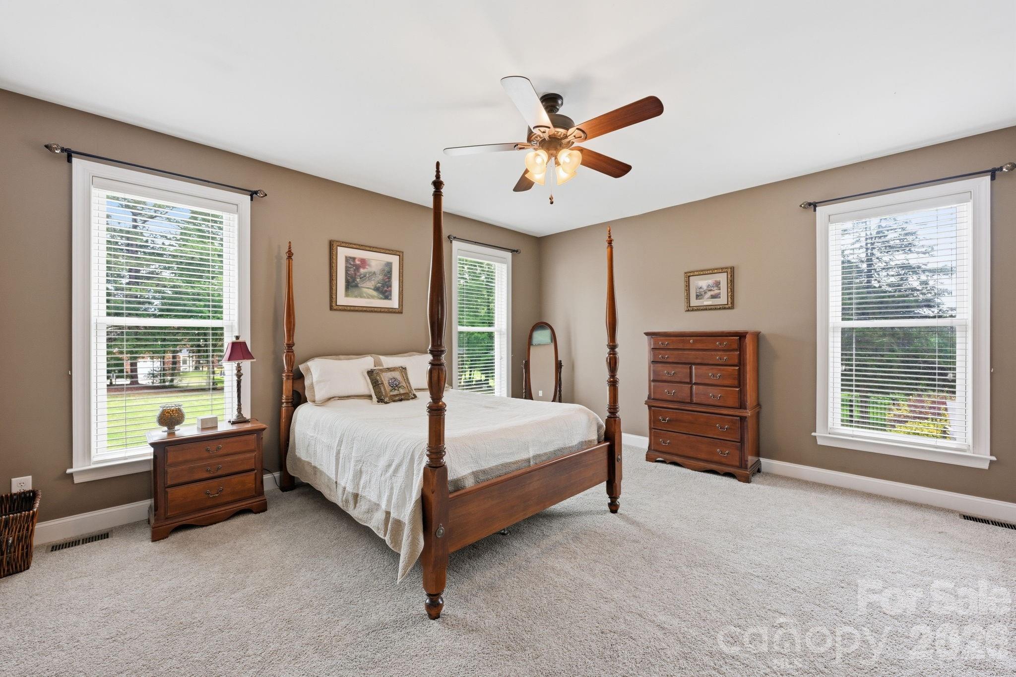 Spacious Primary Bedroom on Main Level - 132 Monarch Lane, Mooresville