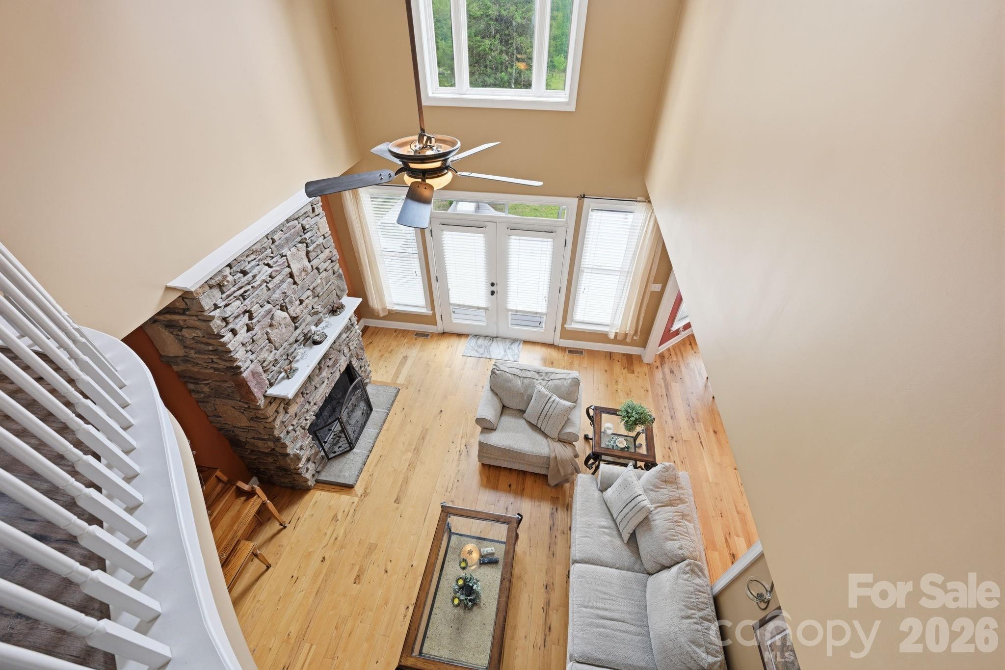 Great Room from Above - 132 Monarch Lane, Mooresville