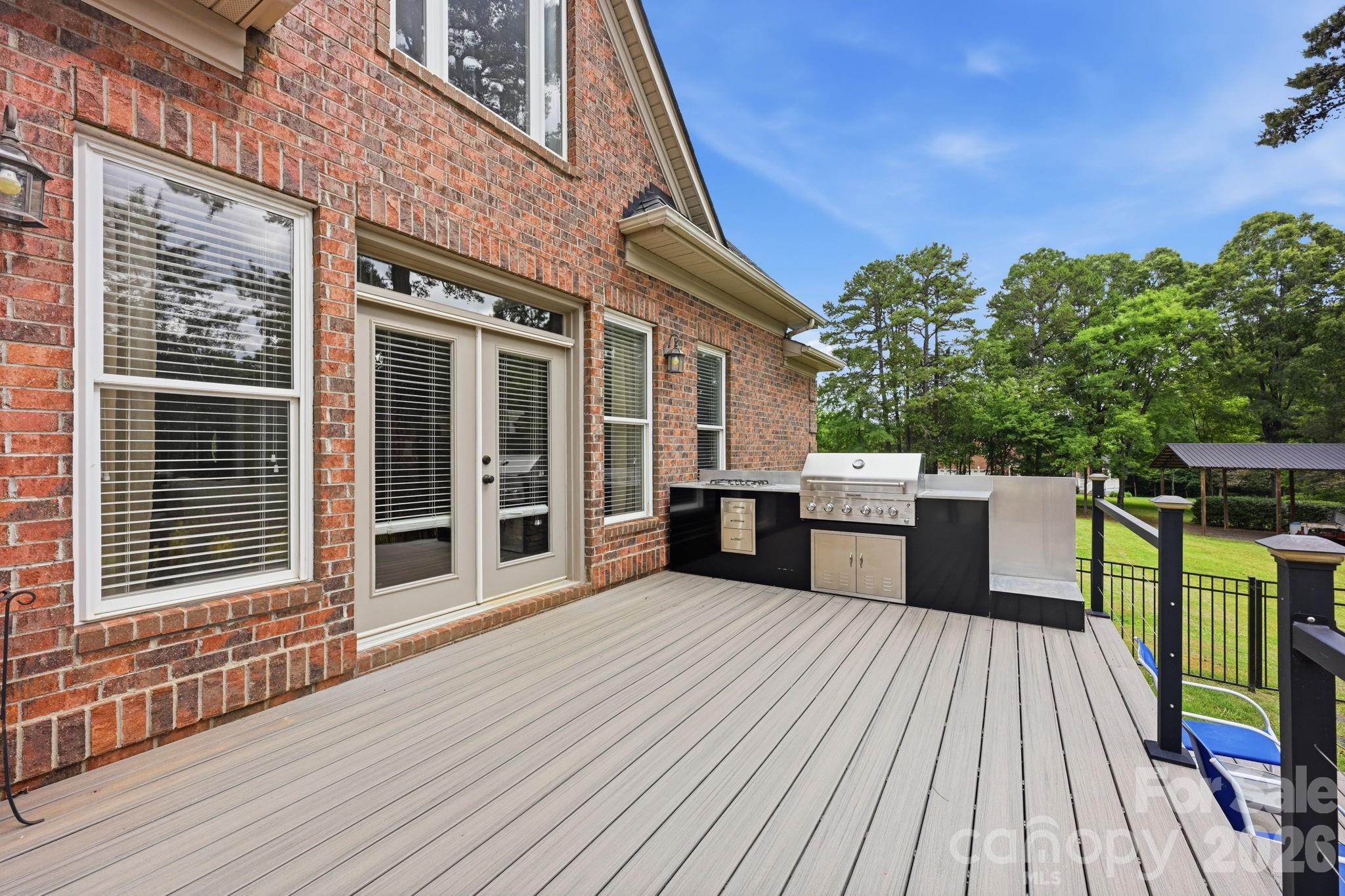 Back of Home and Deck - 132 Monarch Lane, Mooresville