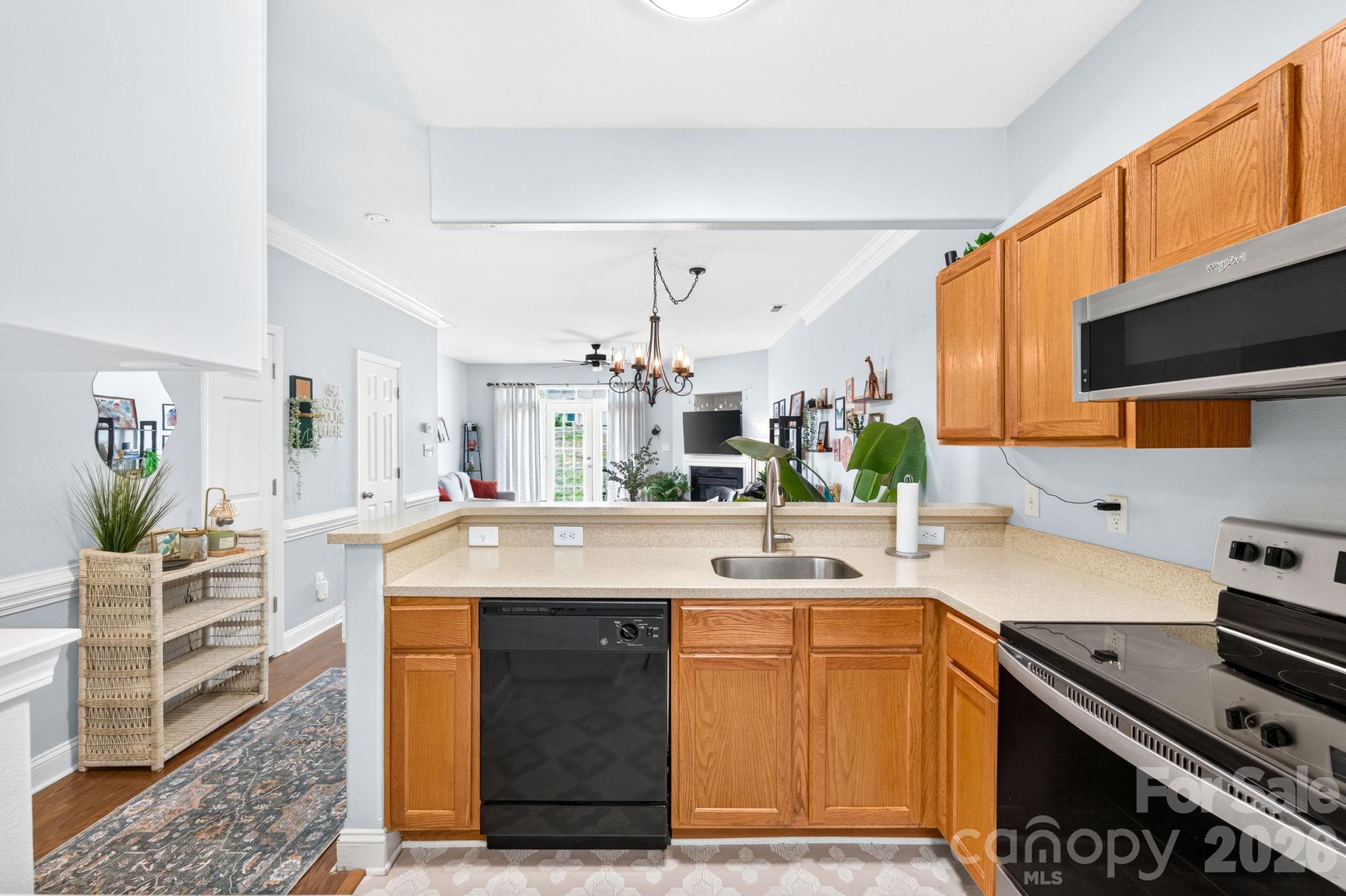 Kitchen into Family Room - 6312 Rhodins Lane, Indian Land