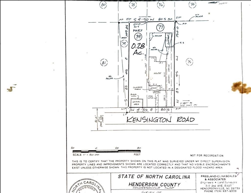recorded plat - 1534 Kensington Road, Hendersonville