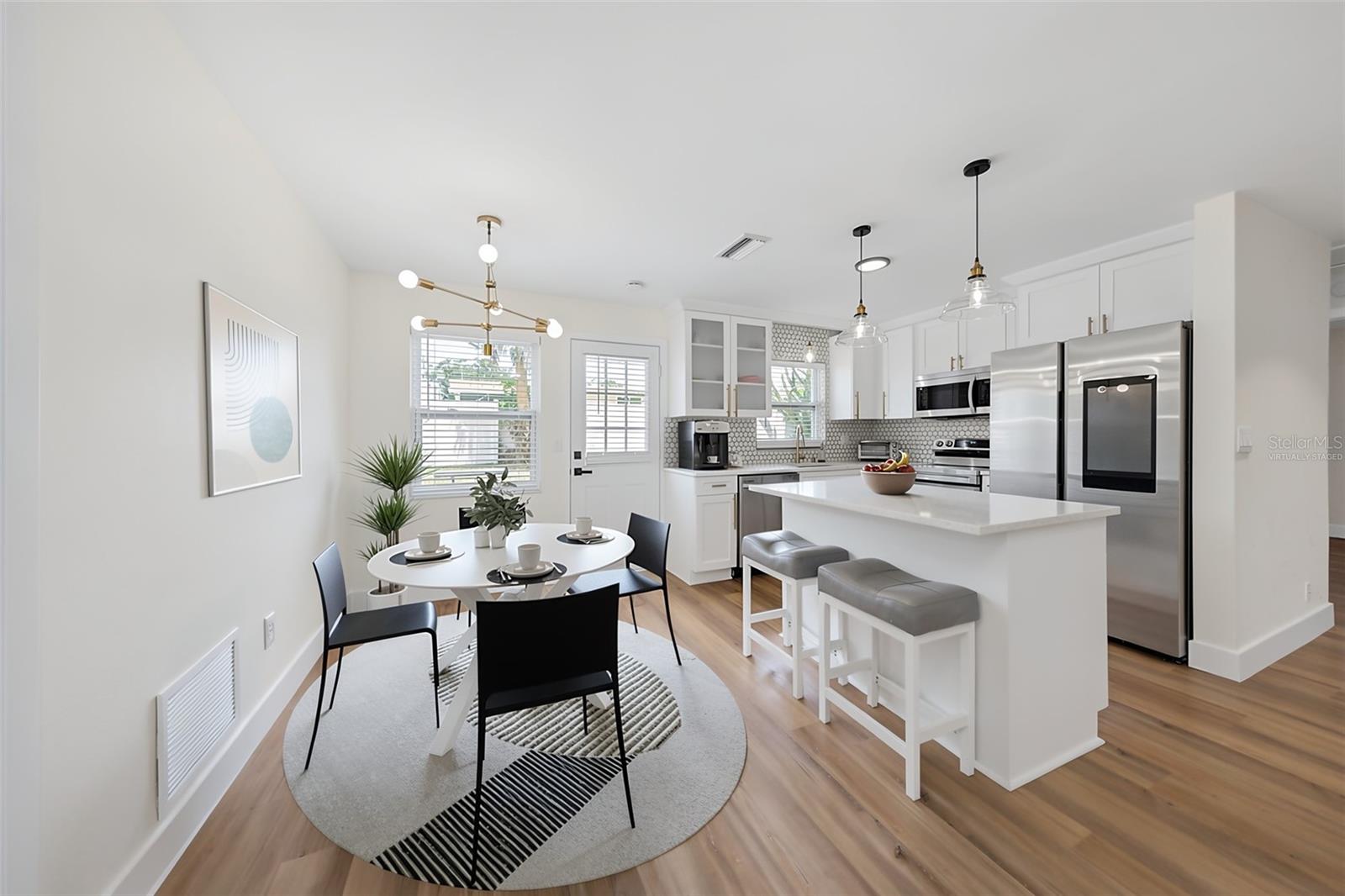 Dinette - Virtually Staged - 1806 VANCOUVER DR, CLEARWATER