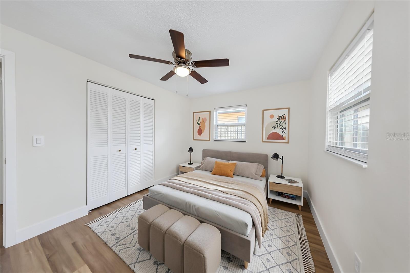 Bedroom #2 - Virtually Staged - 1806 VANCOUVER DR, CLEARWATER