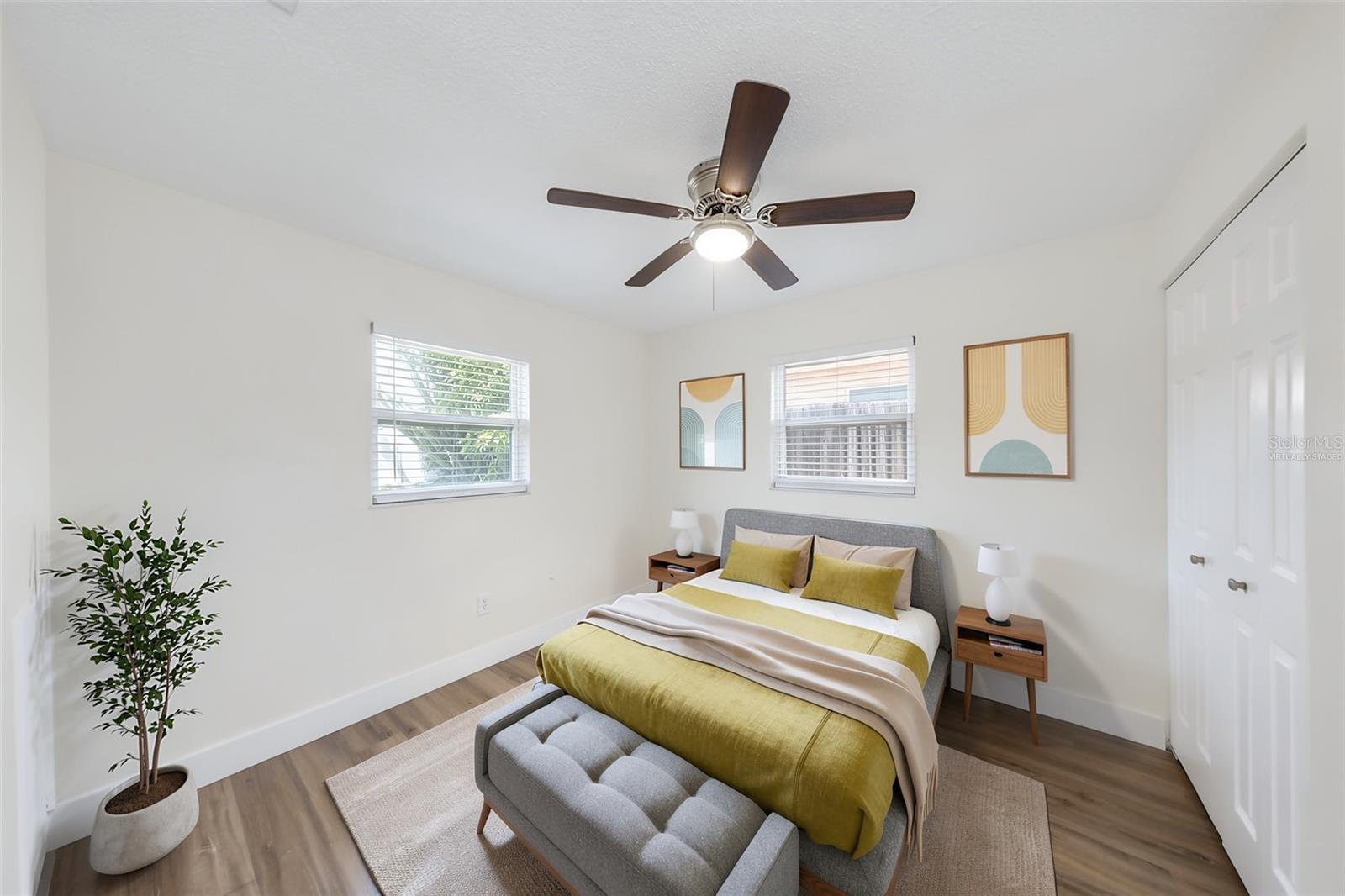 Bedroom #3 - Virtually Staged - 1806 VANCOUVER DR, CLEARWATER