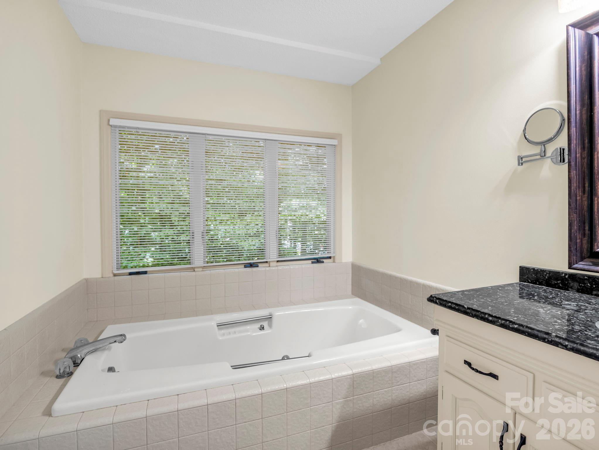 Garden tub in primary bath - 115 Woodhaven Drive, Hendersonville