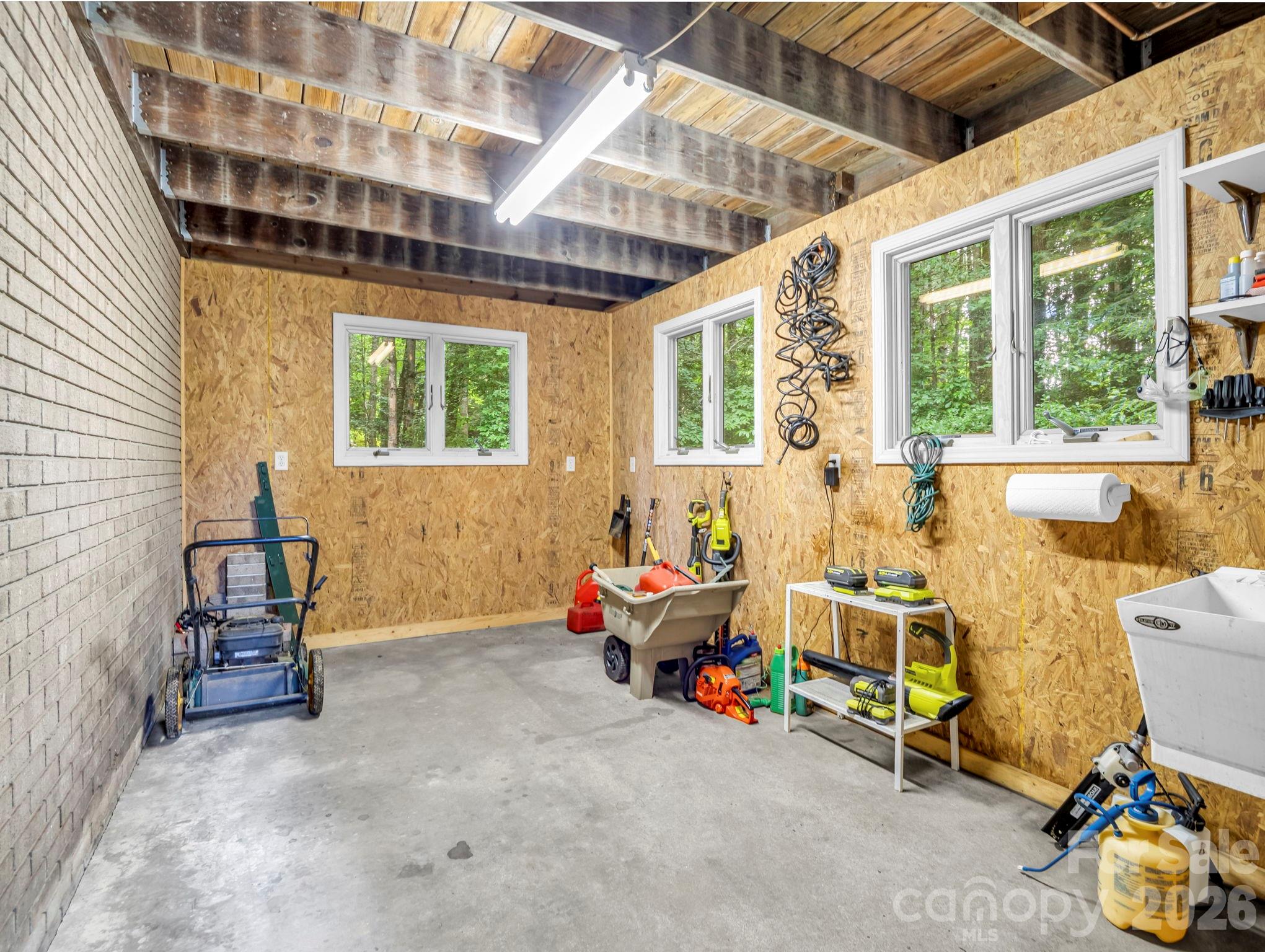 Interior of attached Shed - 115 Woodhaven Drive, Hendersonville
